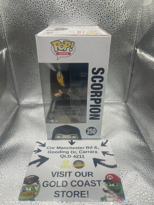 Funko Pop Games Mortal Kombat Scorpion #250 FRENLY BRICKS - Open 7 Days