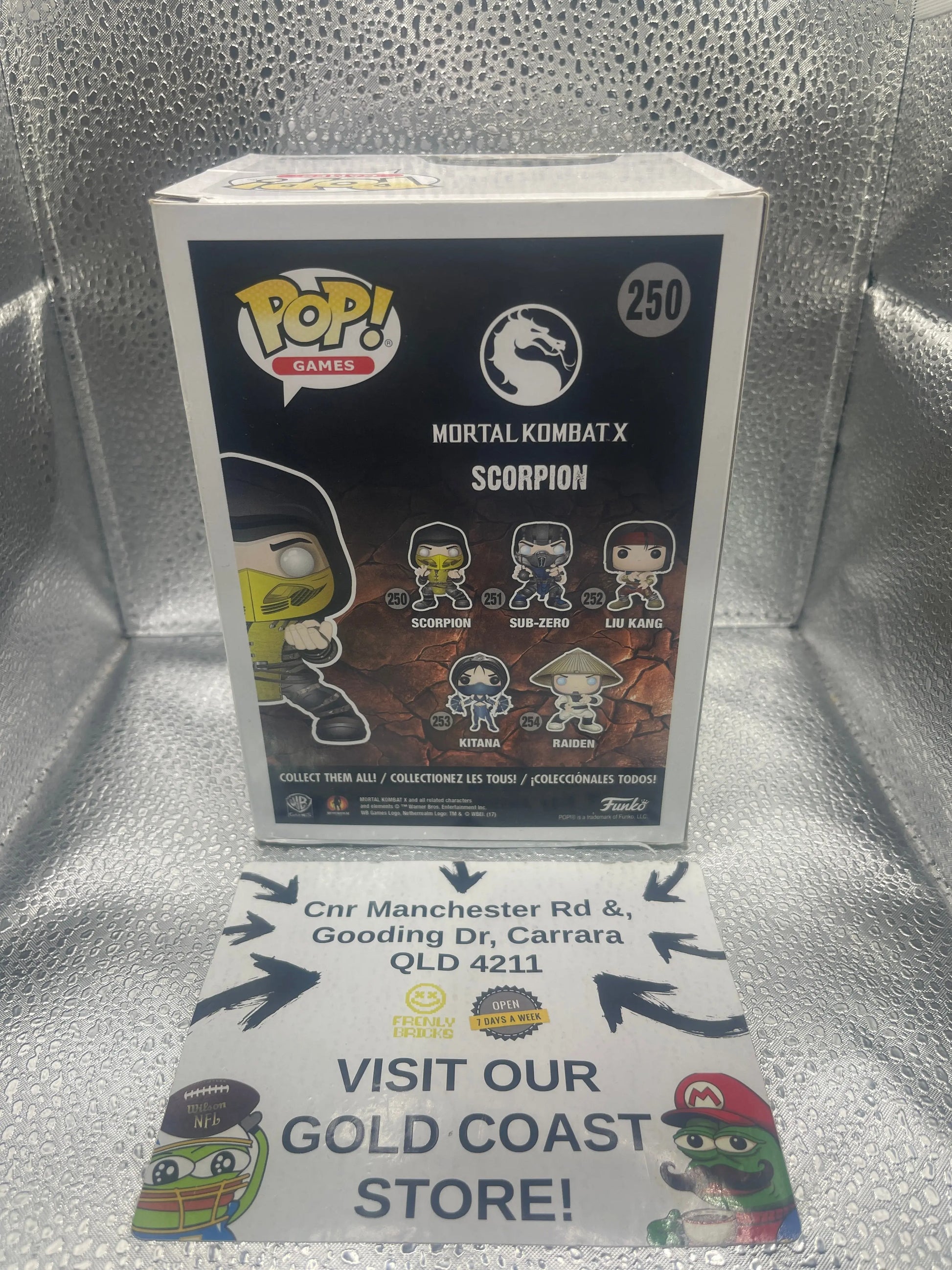 Funko Pop Games Mortal Kombat Scorpion #250 FRENLY BRICKS - Open 7 Days