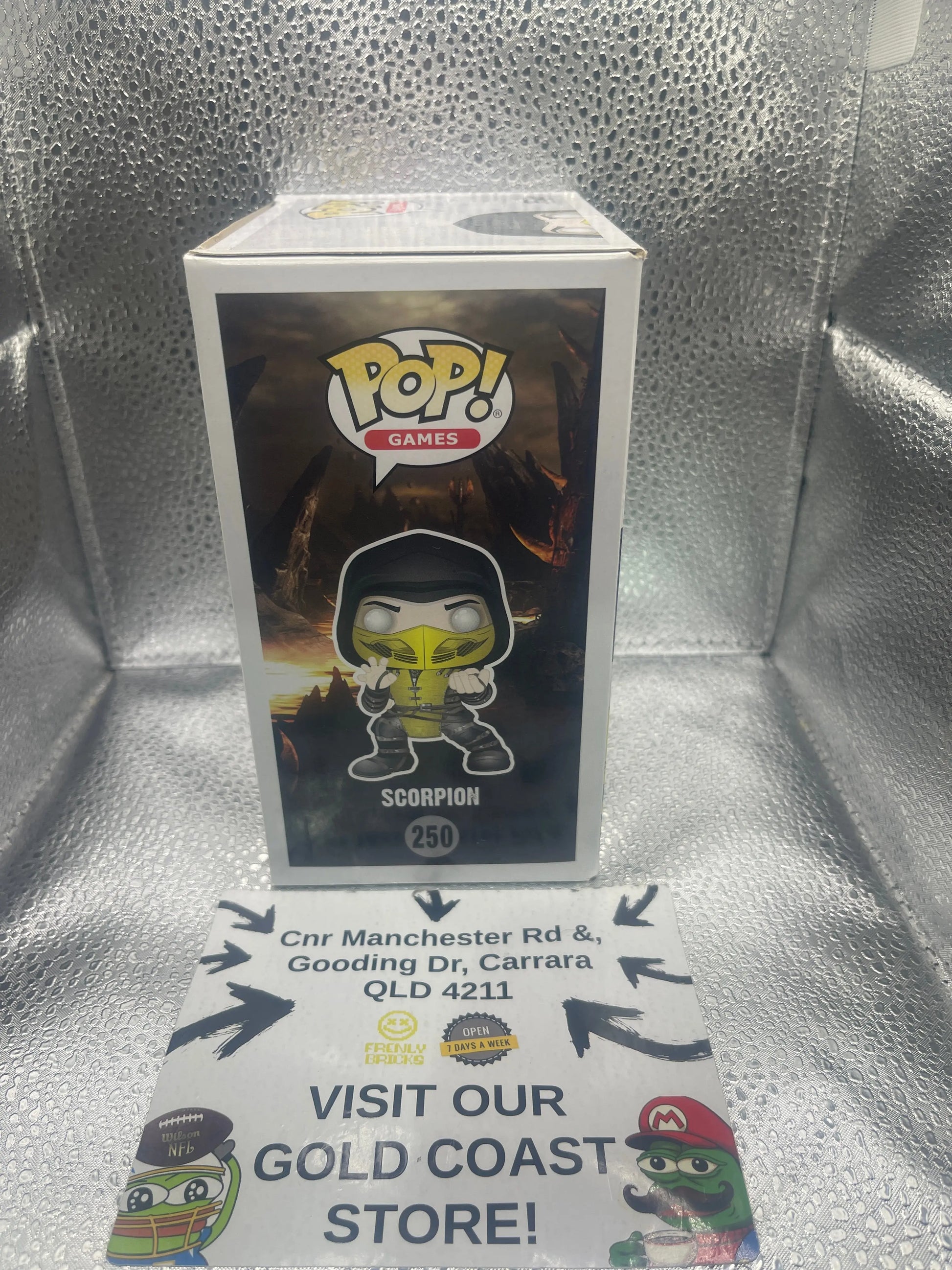 Funko Pop Games Mortal Kombat Scorpion #250 FRENLY BRICKS - Open 7 Days