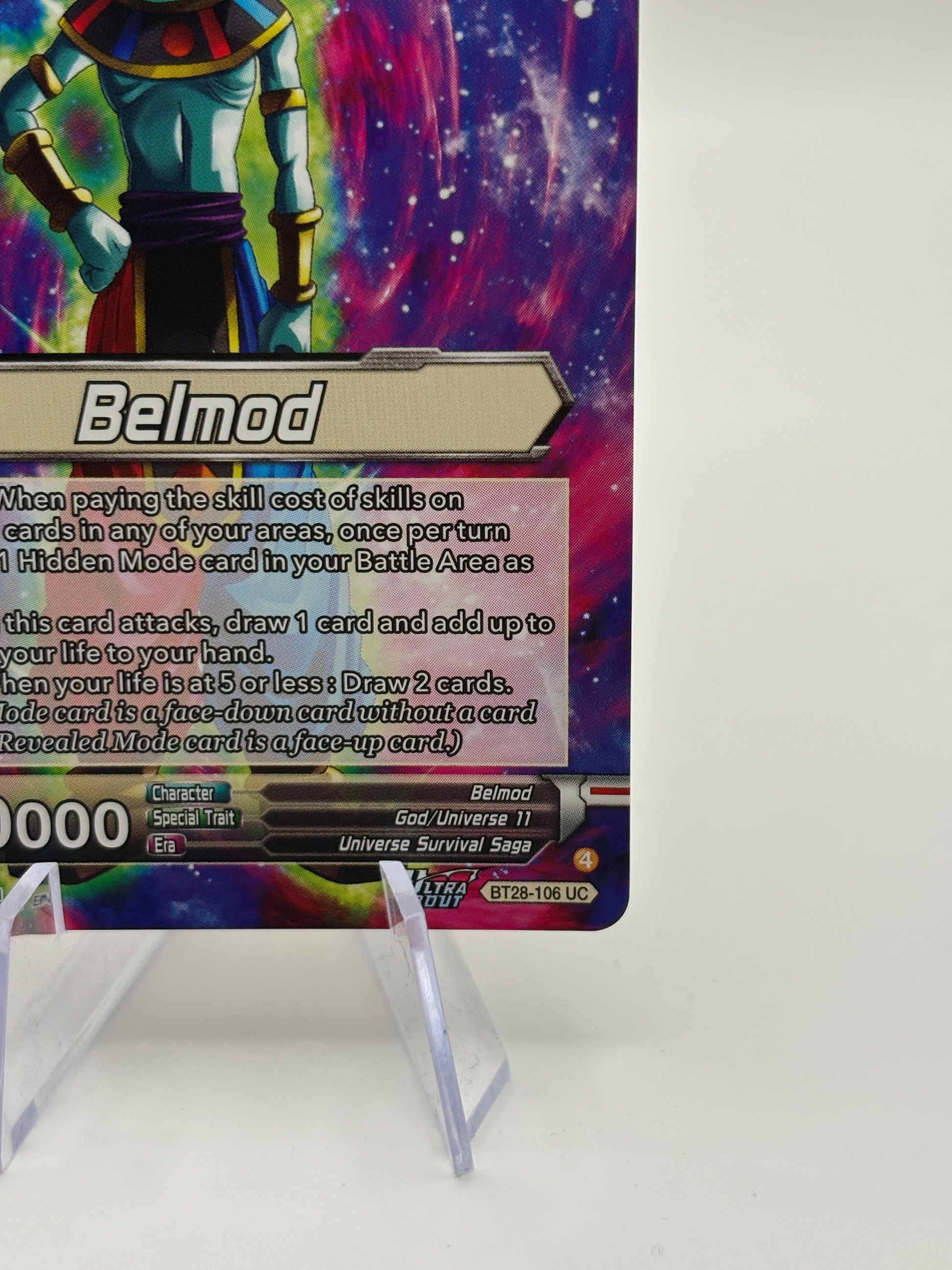 Dragon Ball Super Masters - Belmod, God of Destruction BT28-106 SLR NM FRENLY BRICKS - Open 7 Days