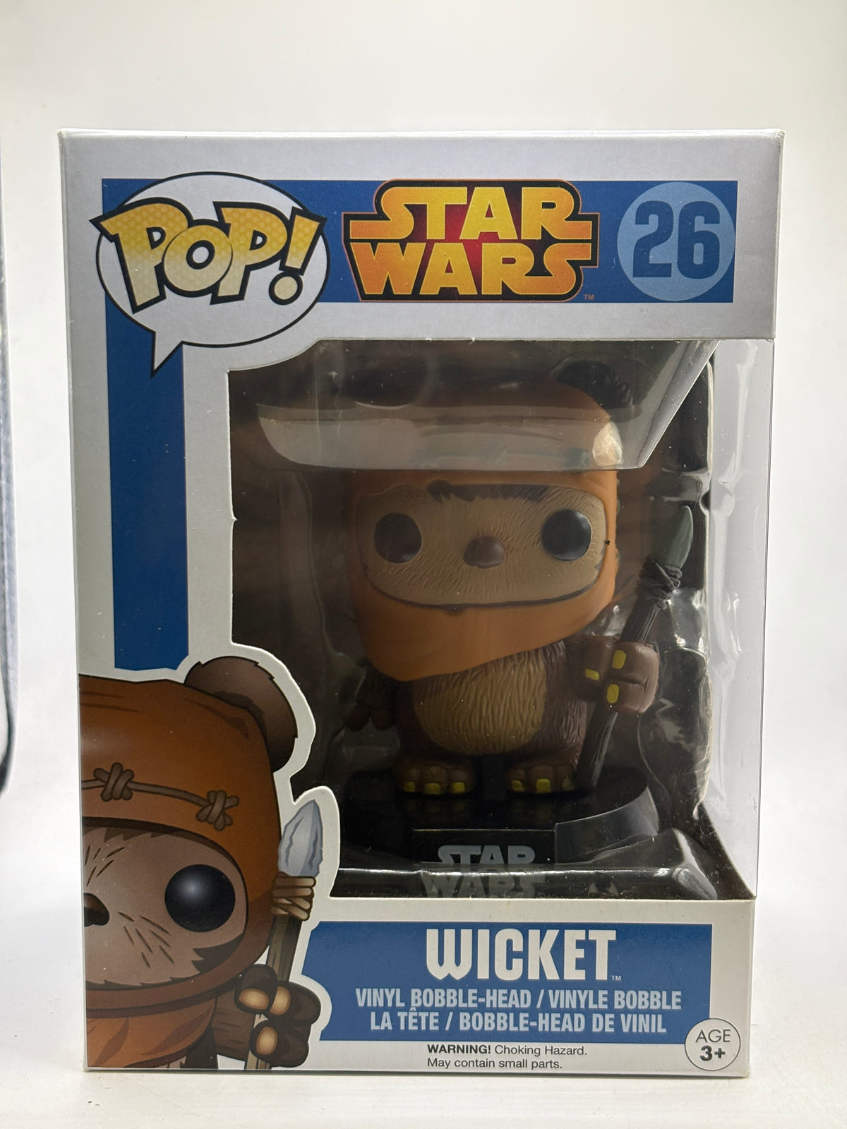 Funko POP! Star Wars #26 Wickett Vinyl Bobble-Head Blue Box image 1