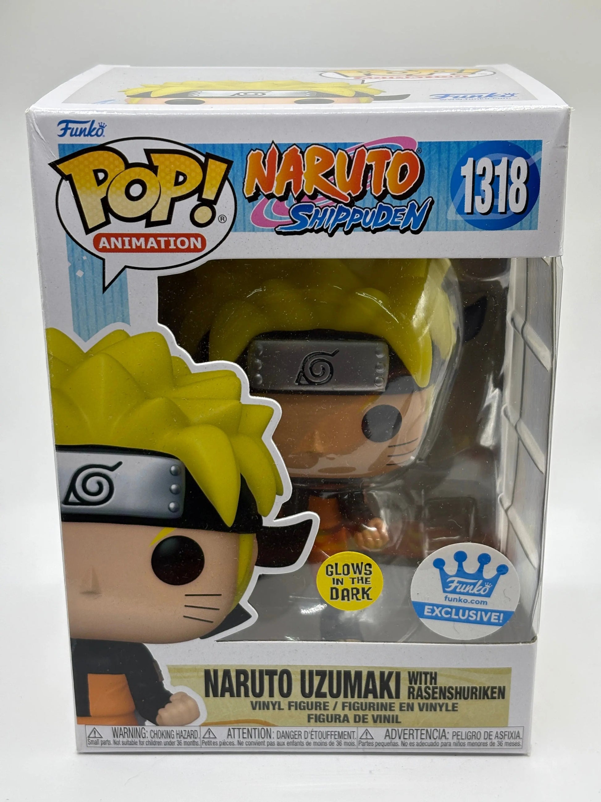 Funko POP! Animation Naruto Shippuden #1318 Naruto Uzumaki Glow Funko Exclusive FRENLY BRICKS - Open 7 Days