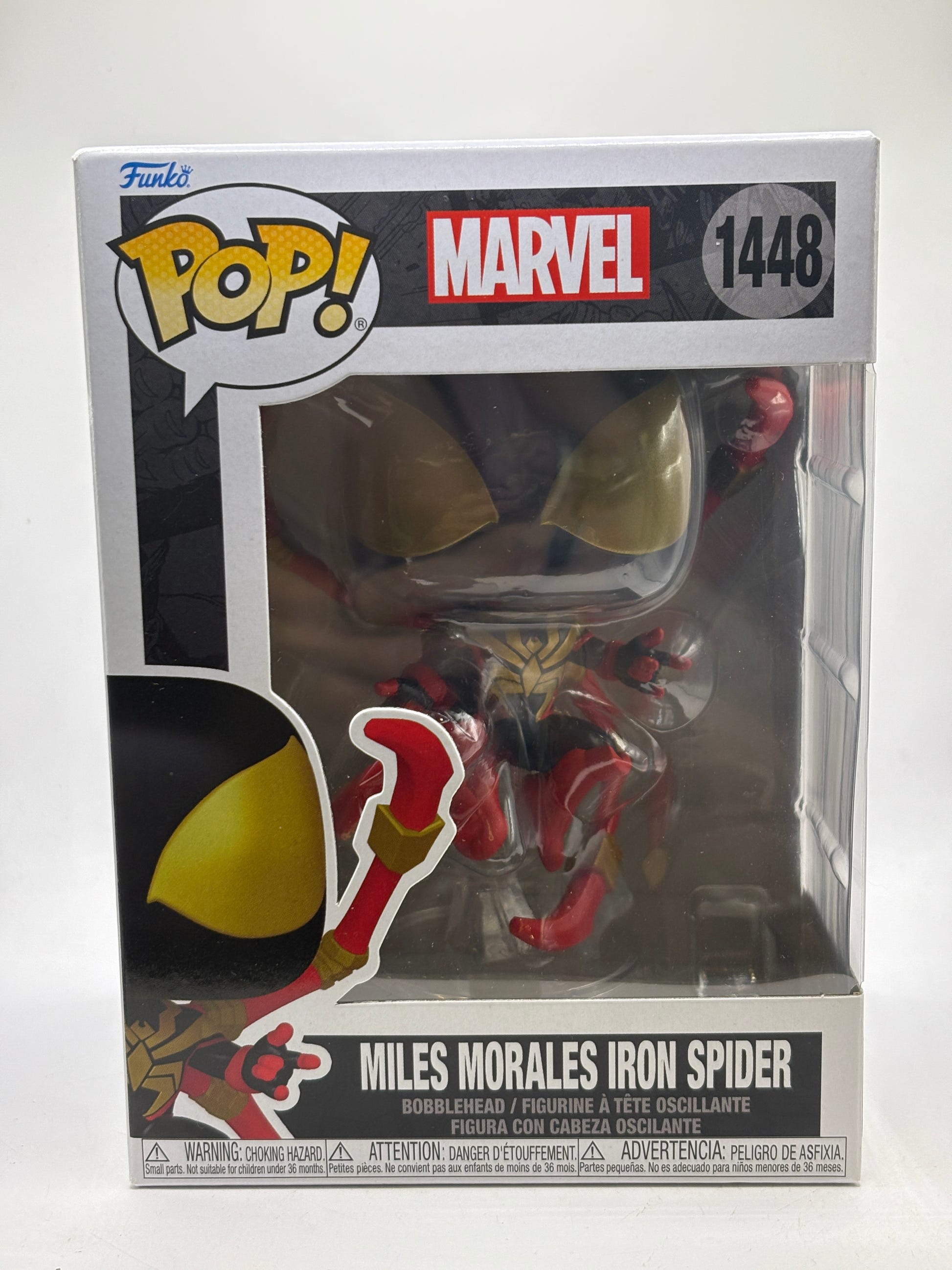 Funko POP! Marvel #1448 Miles Morales Iron Spider Vinyl Figure image 1