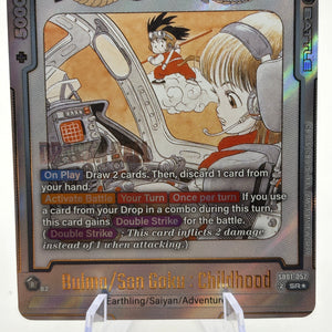 Dragon Ball Super Fusion World - Bulma / Son Goku : Childhood SB01-057 SR Alt Art FRENLY BRICKS - Open 7 Days