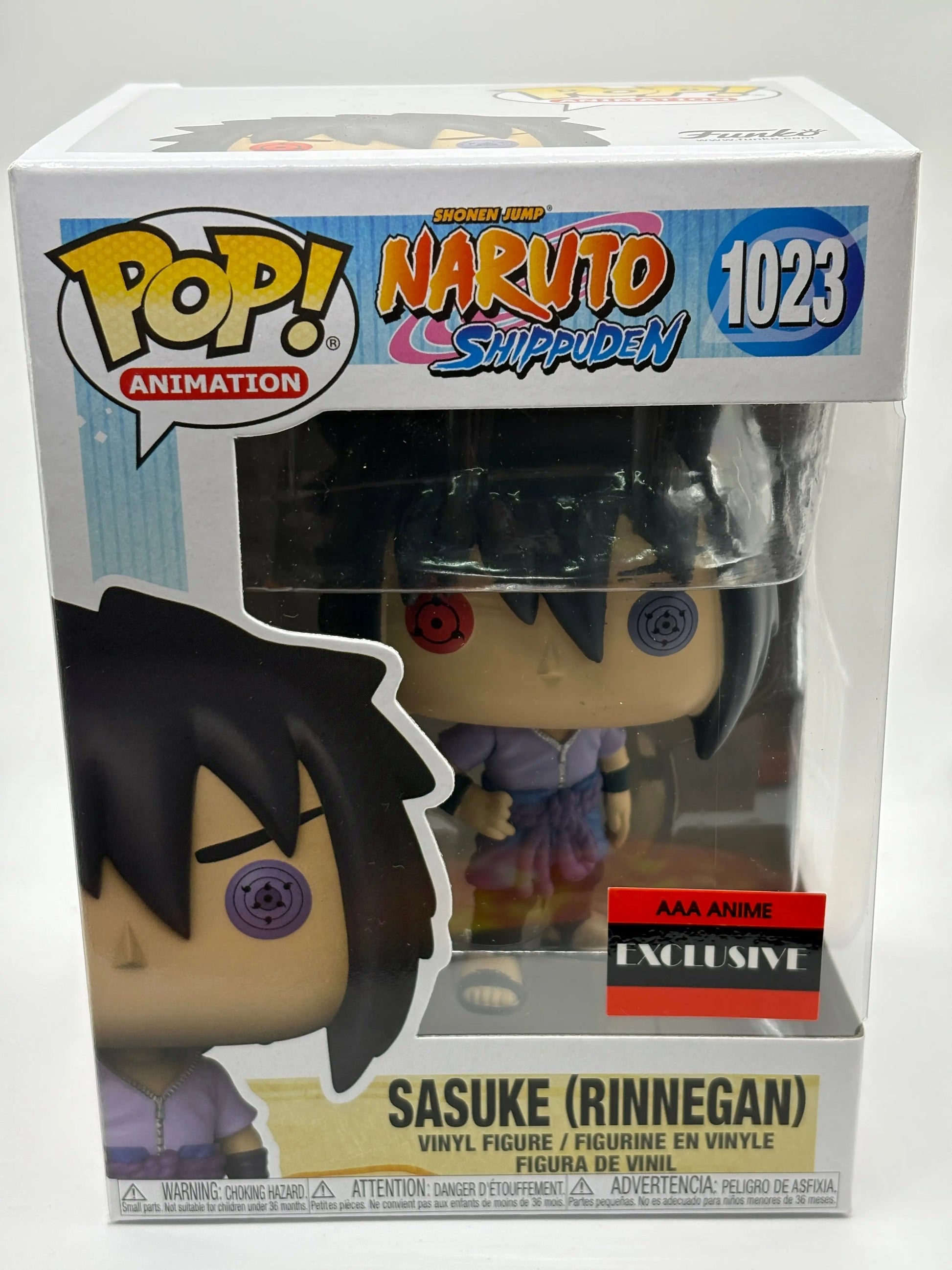 Funko POP! Animation Naruto Shippuden #1023 Sasuke Rinnegan AAA Exclusive FRENLY BRICKS - Open 7 Days