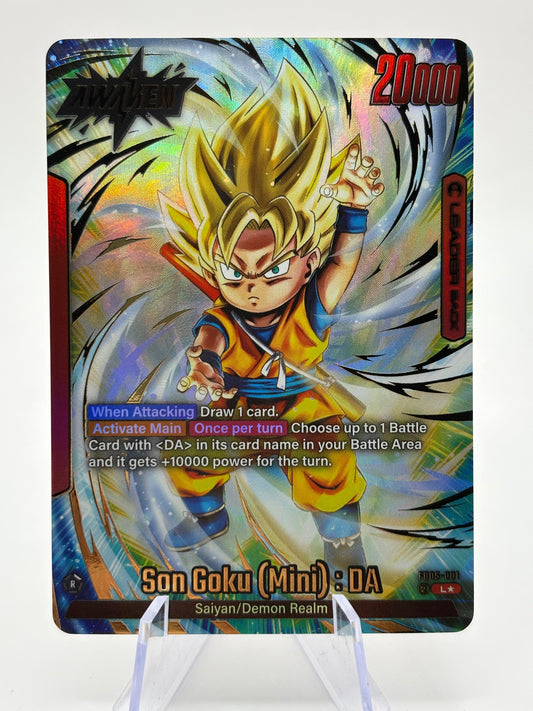 Dragon Ball Super Fusion World - Son Goku (Mini) : DA FB05-001 Leader Alt Art FRENLY BRICKS - Open 7 Days
