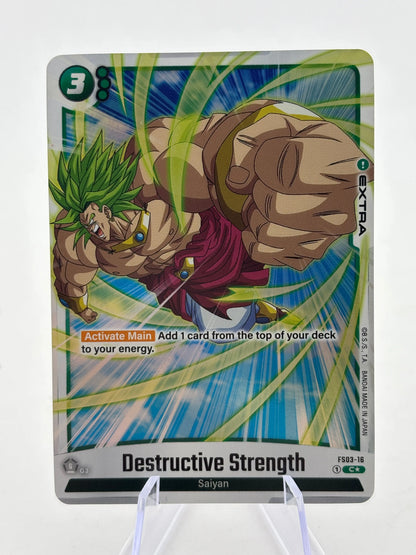 Dragon Ball Super Fusion World - Destructive Strength FS03-16 C Alt Art FRENLY BRICKS - Open 7 Days