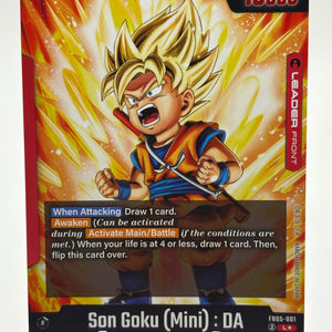 Dragon Ball Super Fusion World - Son Goku (Mini) : DA FB05-001 Leader Alt Art FRENLY BRICKS - Open 7 Days