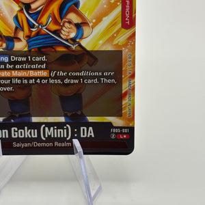 Dragon Ball Super Fusion World - Son Goku (Mini) : DA FB05-001 Leader Alt Art FRENLY BRICKS - Open 7 Days