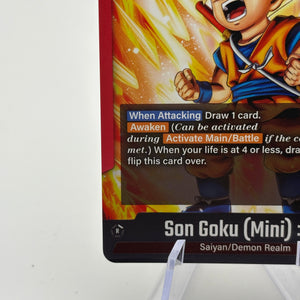 Dragon Ball Super Fusion World - Son Goku (Mini) : DA FB05-001 Leader Alt Art FRENLY BRICKS - Open 7 Days