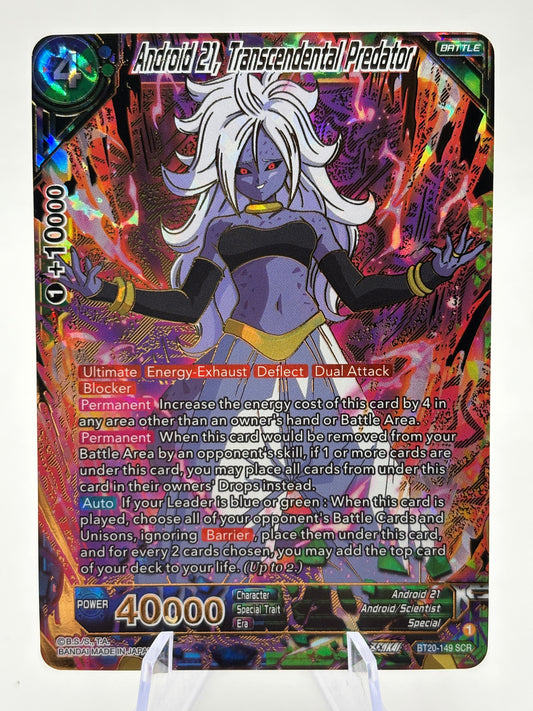Dragon Ball Super Masters - Android 21, Transcendental Predator BT20-149 SCR FRENLY BRICKS - Open 7 Days