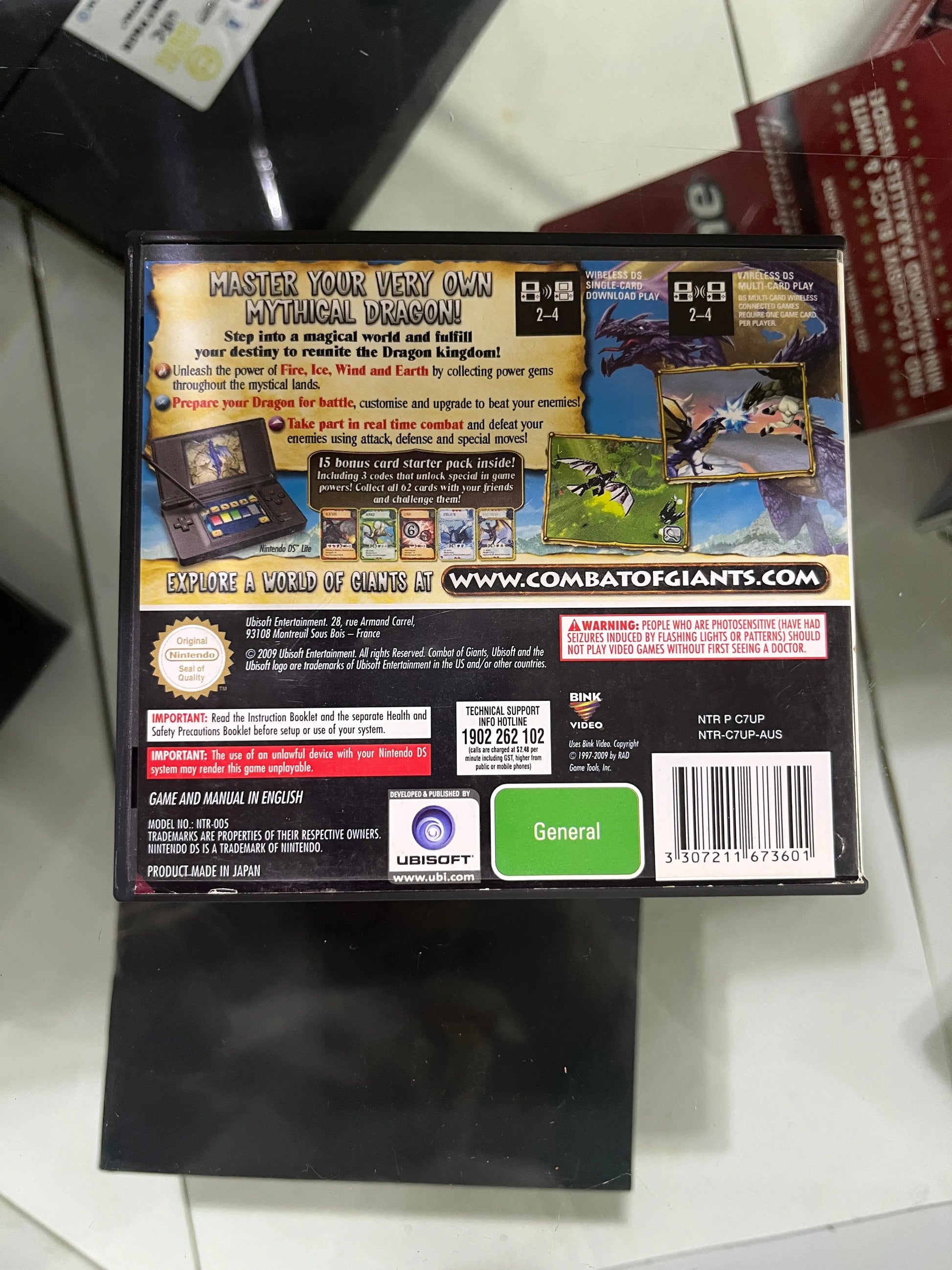 Nintendo DS Combat of Giants: Dragons FRENLY BRICKS - Open 7 Days