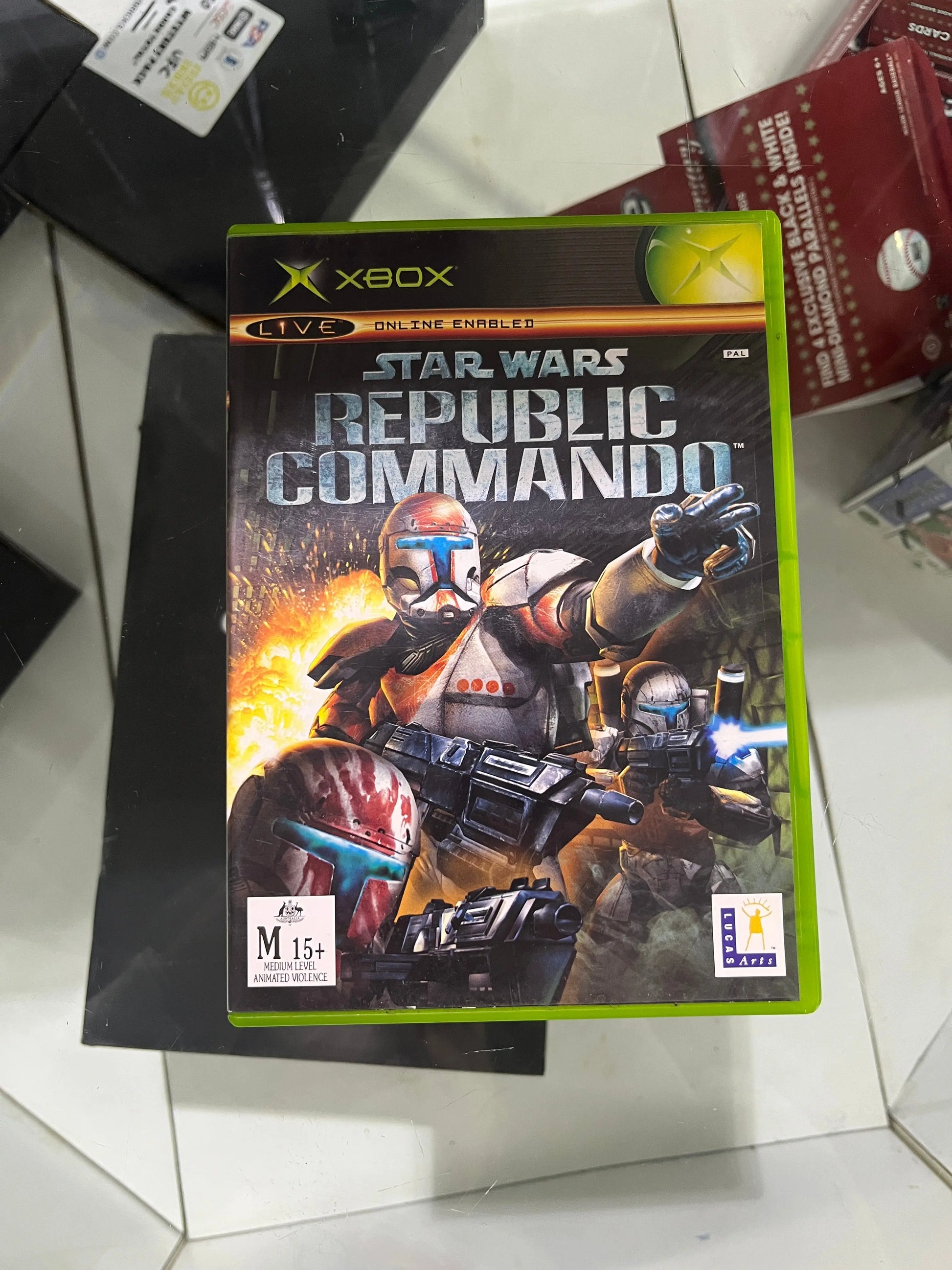 Star Wars: Republic Commando (Microsoft Xbox, 2005) w/manual FRENLY BRICKS - Open 7 Days