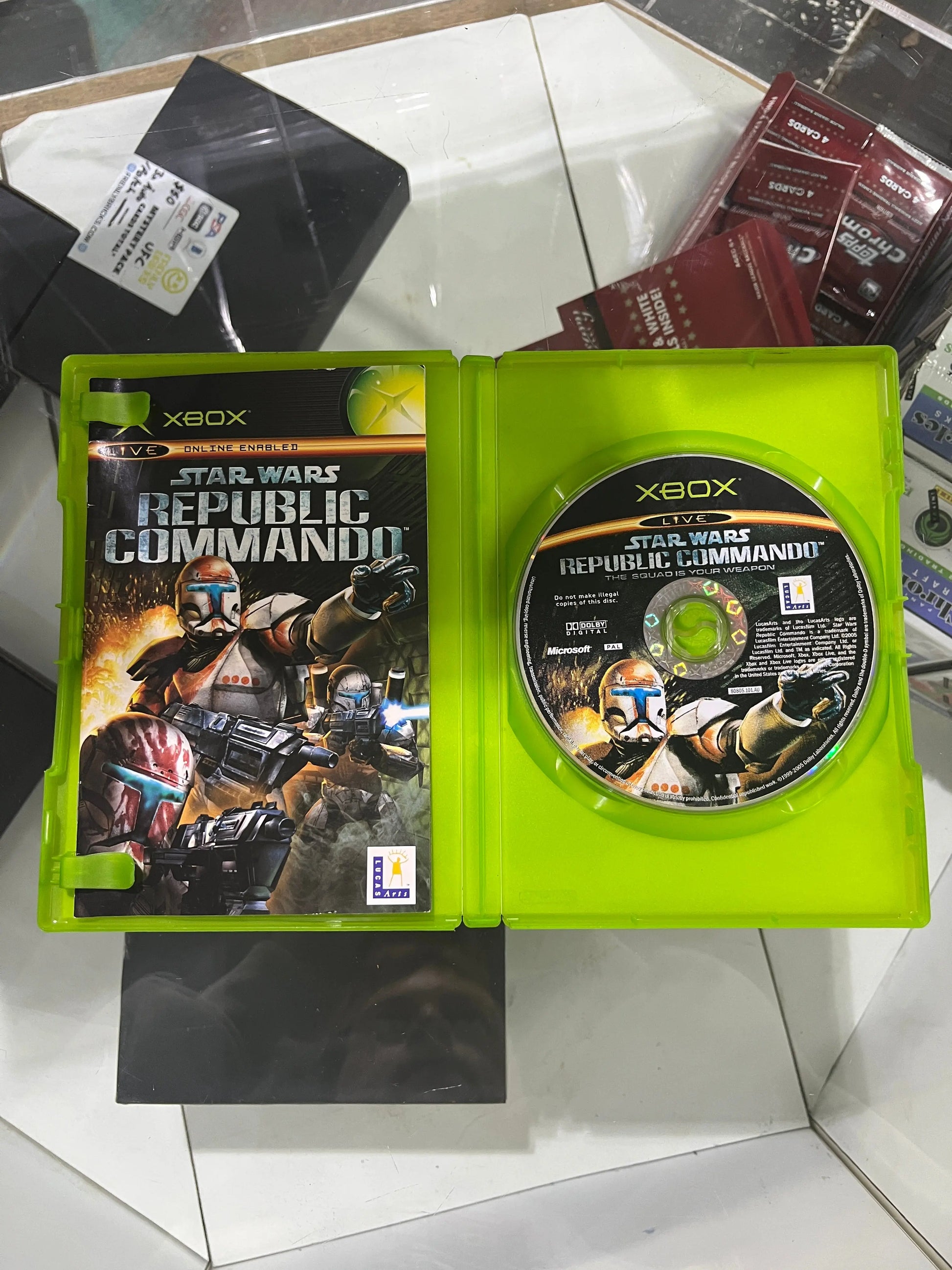 Star Wars: Republic Commando (Microsoft Xbox, 2005) w/manual FRENLY BRICKS - Open 7 Days