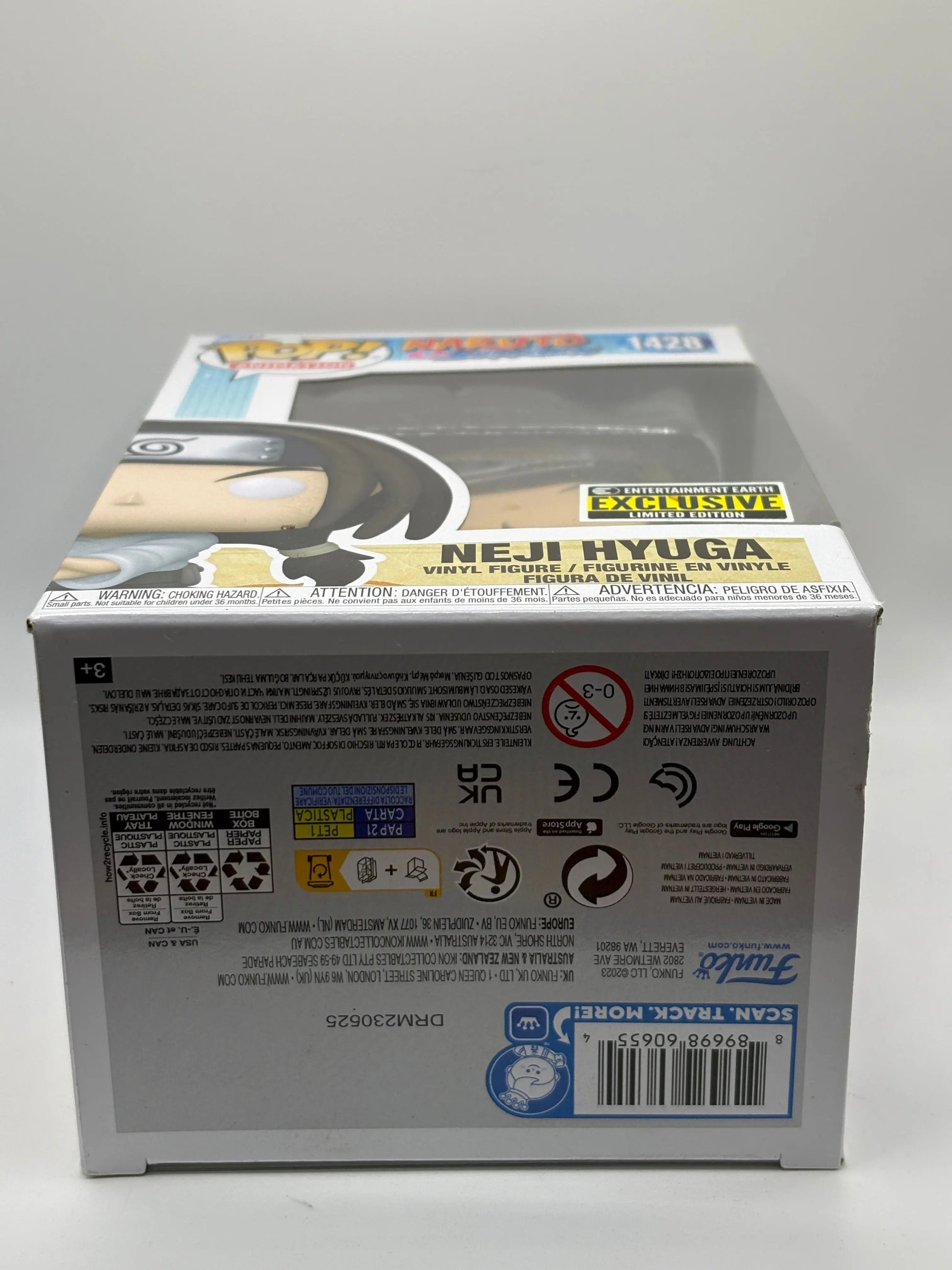 Funko POP! Naruto Shippuden #1428 Neji Hyuga Entertainment Earth Exclusive FRENLY BRICKS - Open 7 Days