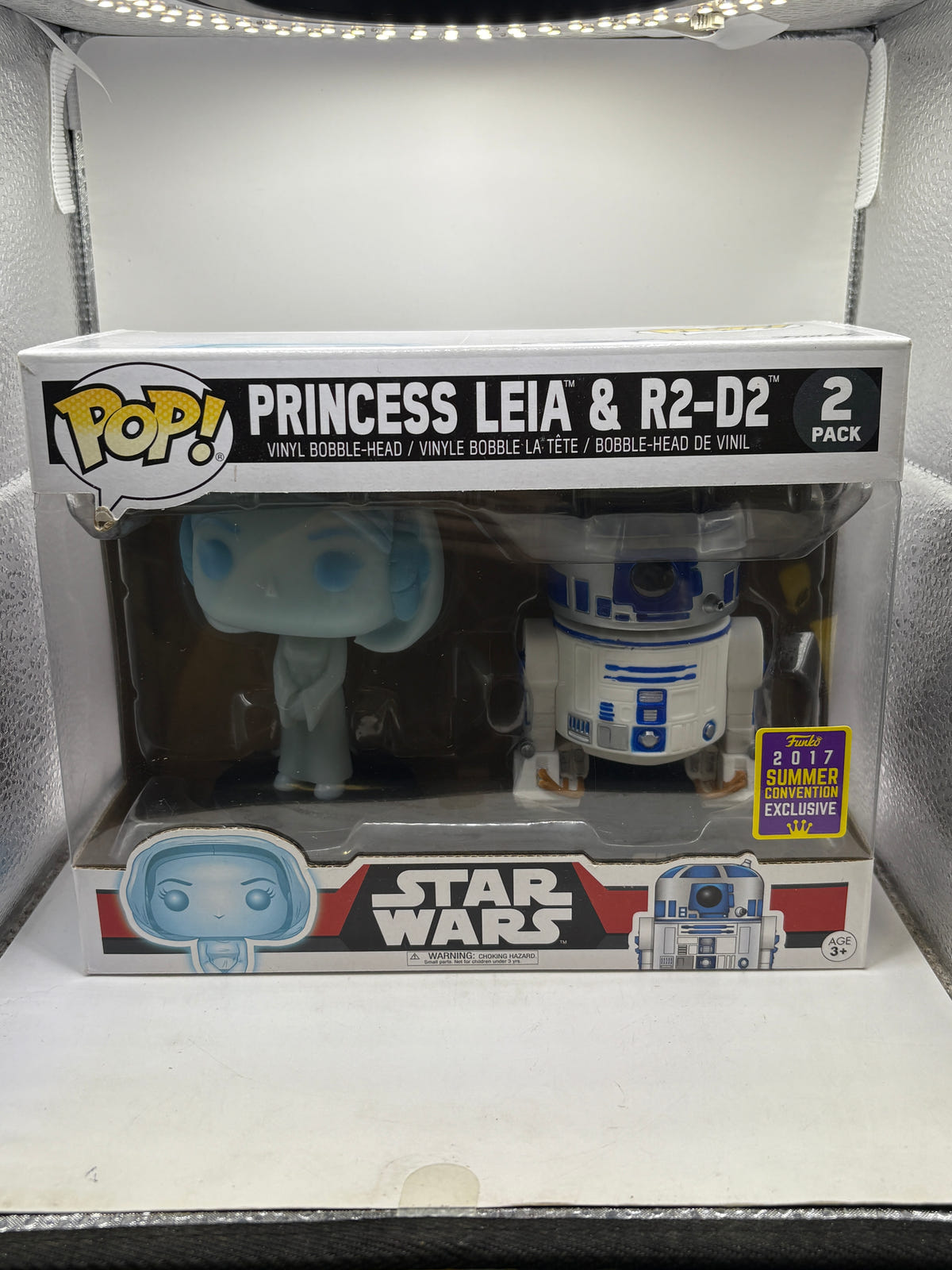 Funko POP! Princess Leia & R2-D2 2 Pack 2017 Summer Convention image 1