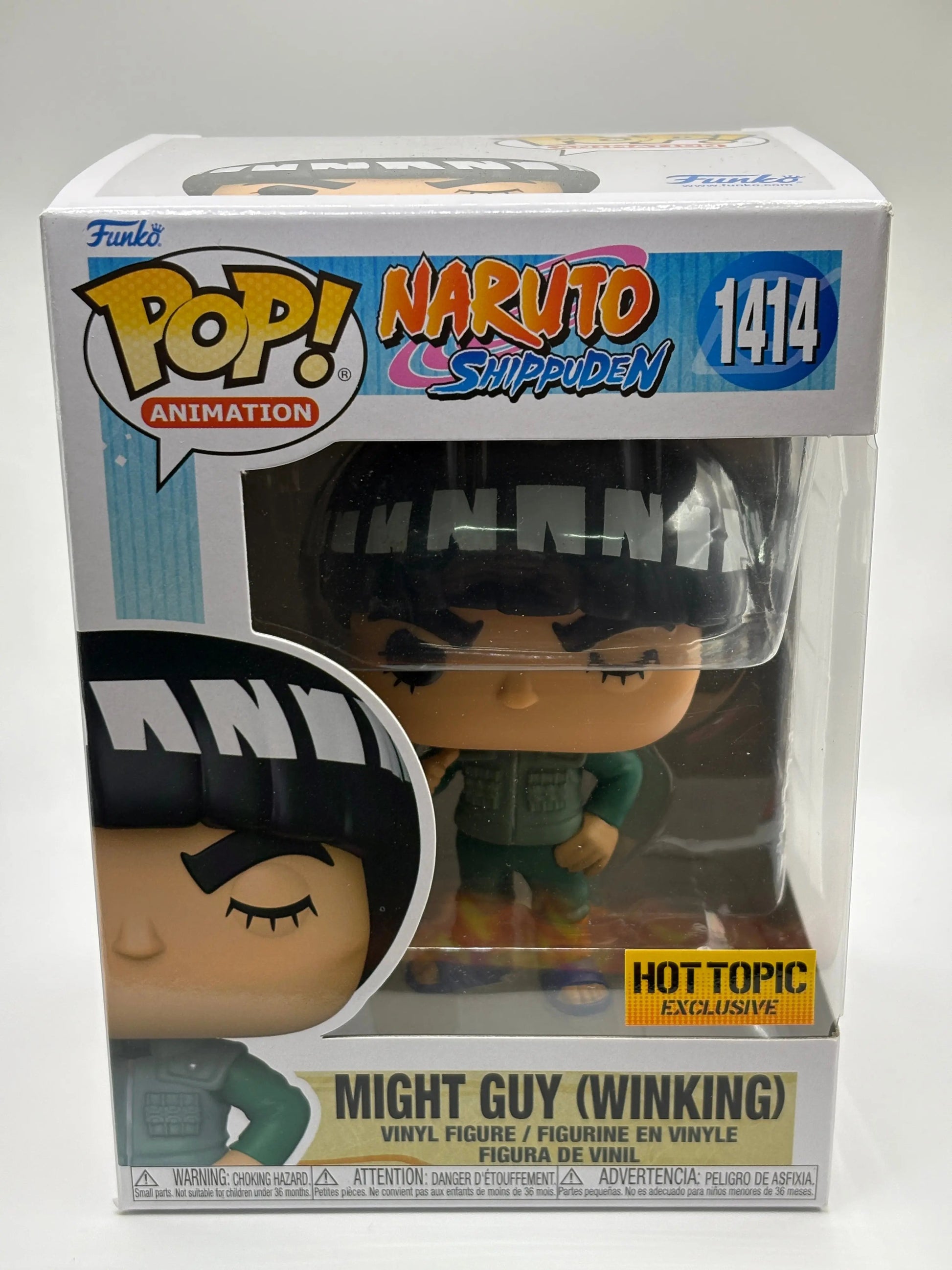 Funko POP! Naruto Shippuden #1414 Might Guy Winking Hot Topic Exclusive FRENLY BRICKS - Open 7 Days