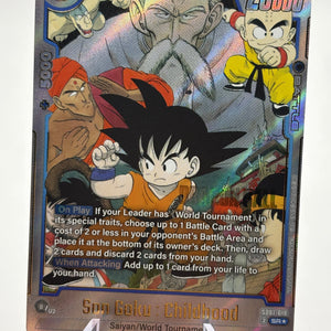 Dragon Ball Super Fusion World - Son Goku : Childhood SB01-018 SR Alt Art NM FRENLY BRICKS - Open 7 Days