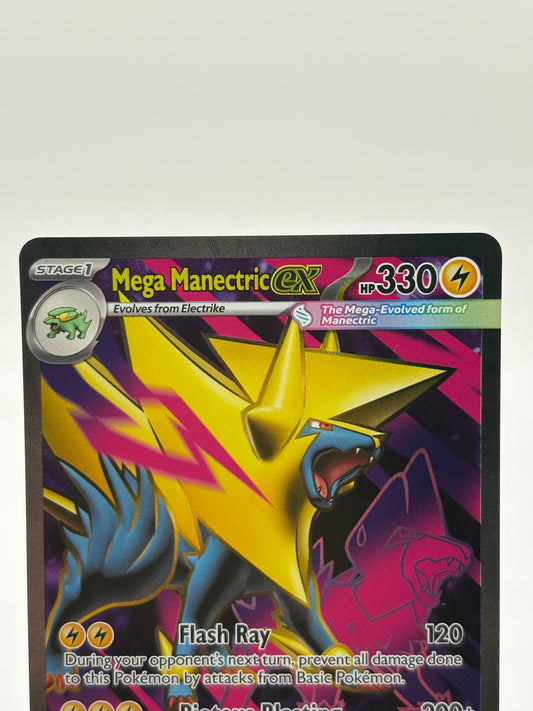 Pokemon TCG Mega Evolution- Mega Manectric EX 158/132 Full Art NM FRENLY BRICKS - Open 7 Days