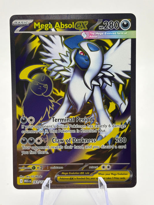 Pokemon TCG Mega Evolution- Mega Absol EX 161/132 Full Art NM FRENLY BRICKS - Open 7 Days