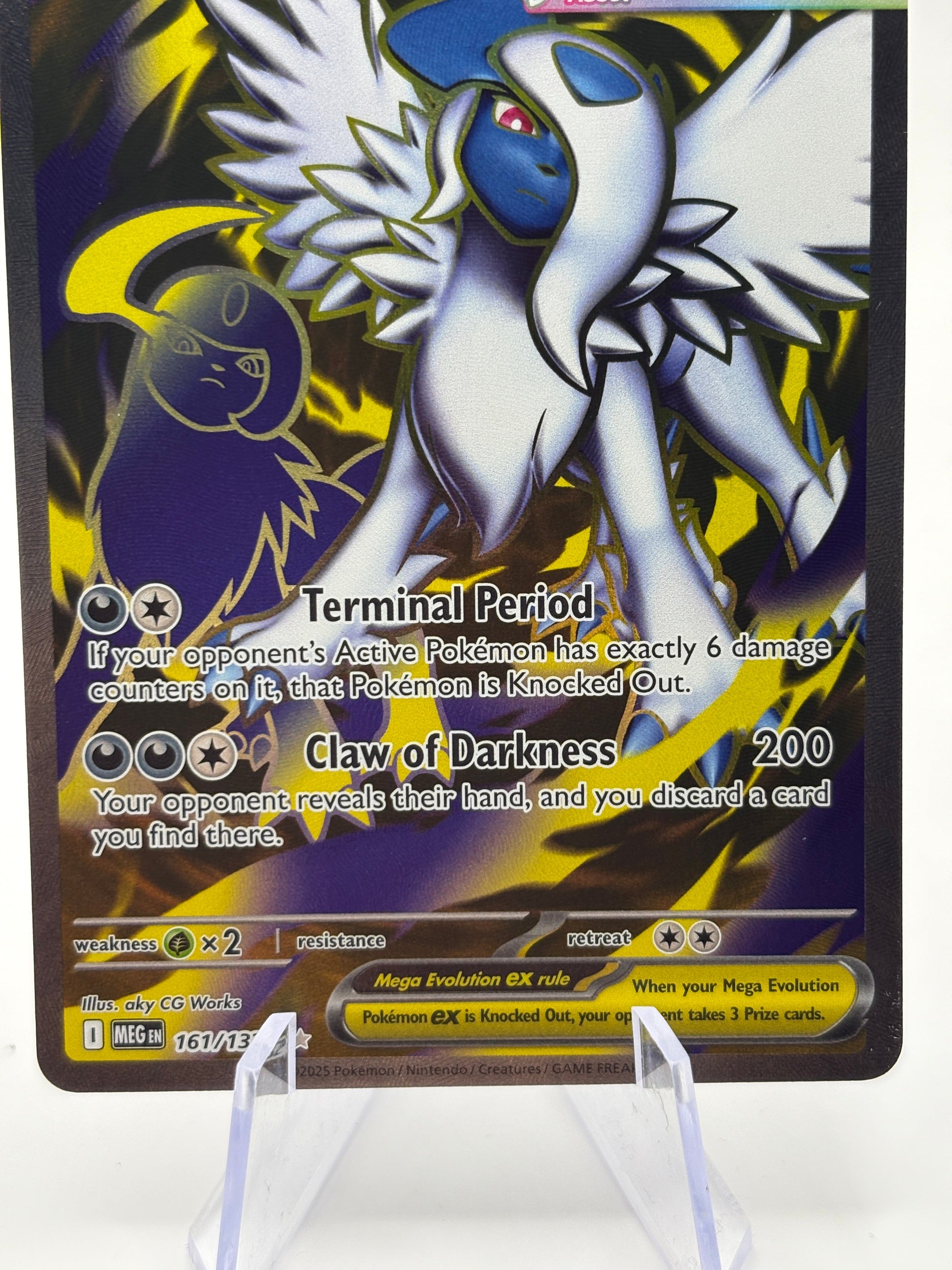 Pokemon TCG Mega Evolution- Mega Absol EX 161/132 Full Art NM FRENLY BRICKS - Open 7 Days