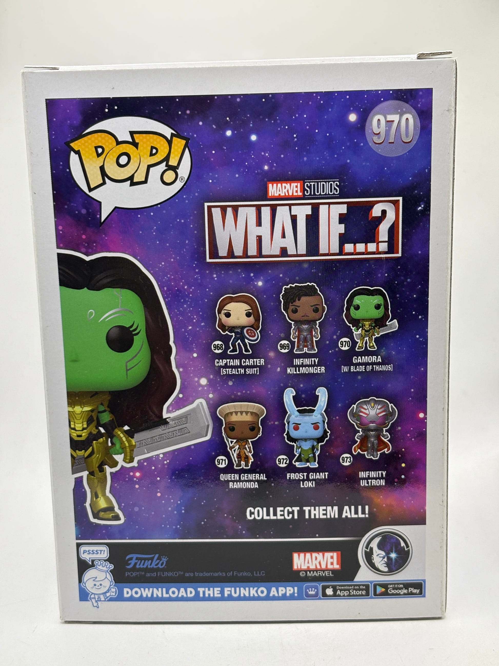 Funko POP! Marvel What If #970 Gamora with Blade of Thanos Bobble-Head image 3