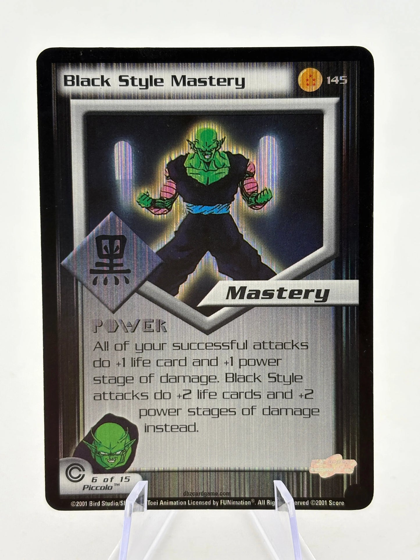 2001 Dragon Ball Z TCG - Black Style Mastery Piccolo Rare Foil MP FRENLY BRICKS - Open 7 Days
