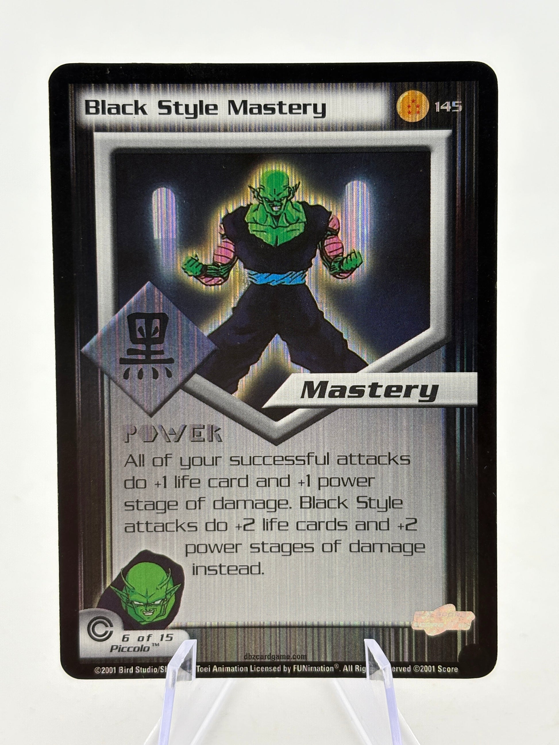 2001 Dragon Ball Z TCG - Black Style Mastery Piccolo Rare Foil MP FRENLY BRICKS - Open 7 Days
