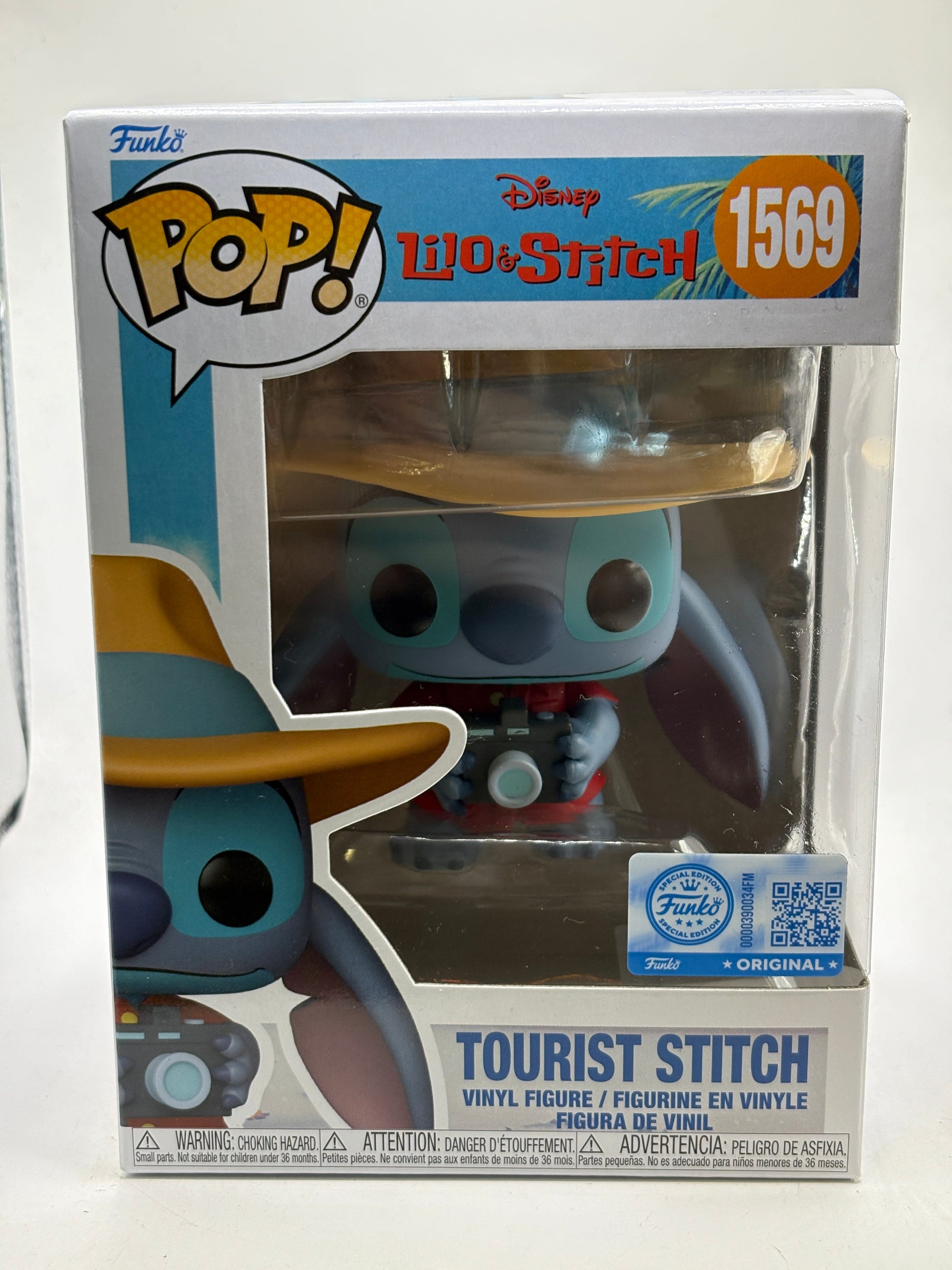 Funko POP! Lilo & Stitch #1569 Tourist Stitch Vinyl Figure image 1