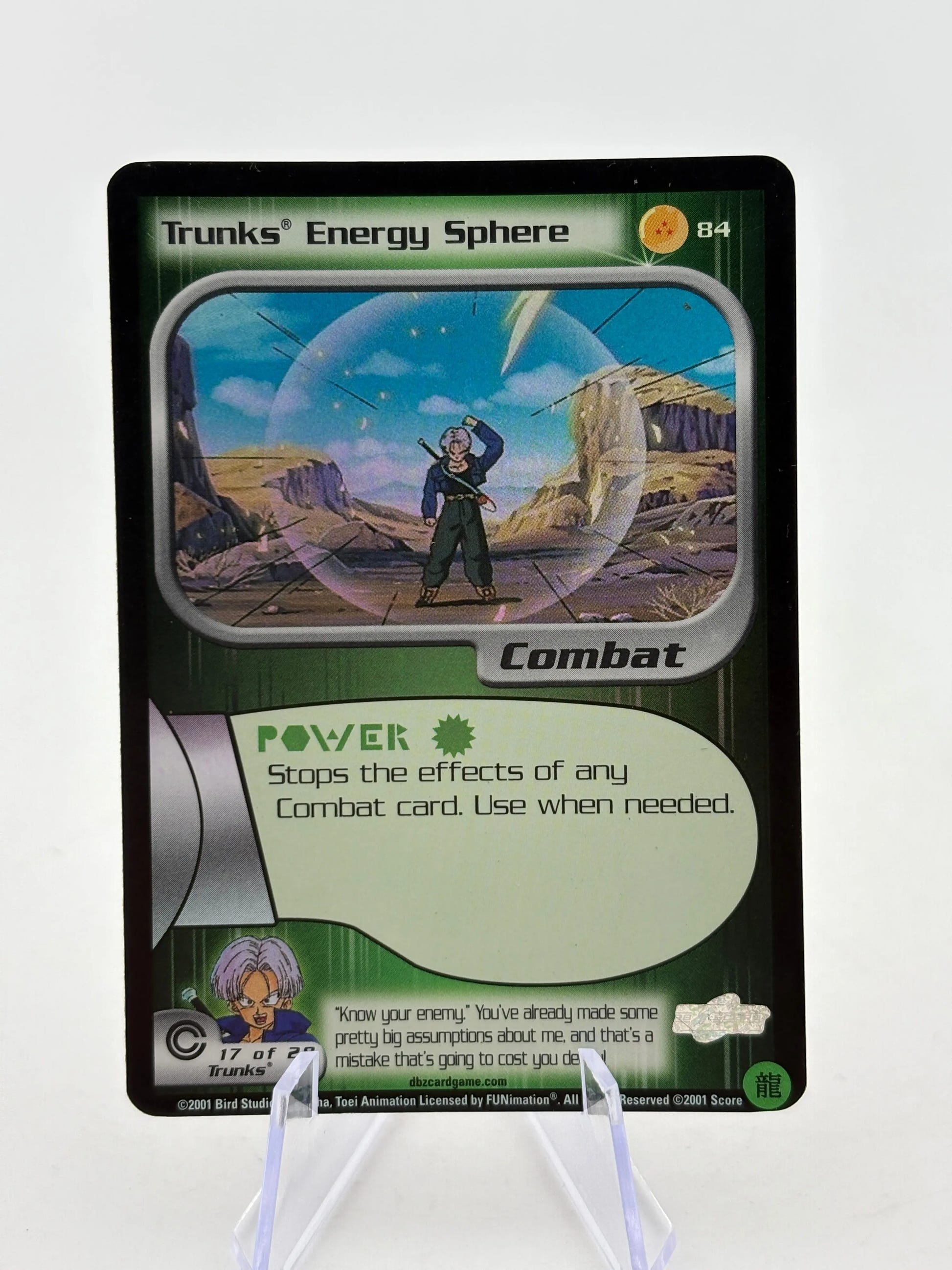 2001 Dragon Ball Z TCG - Trunks Energy Sphere 17 of 28 Rare Foil MP FRENLY BRICKS - Open 7 Days image 1