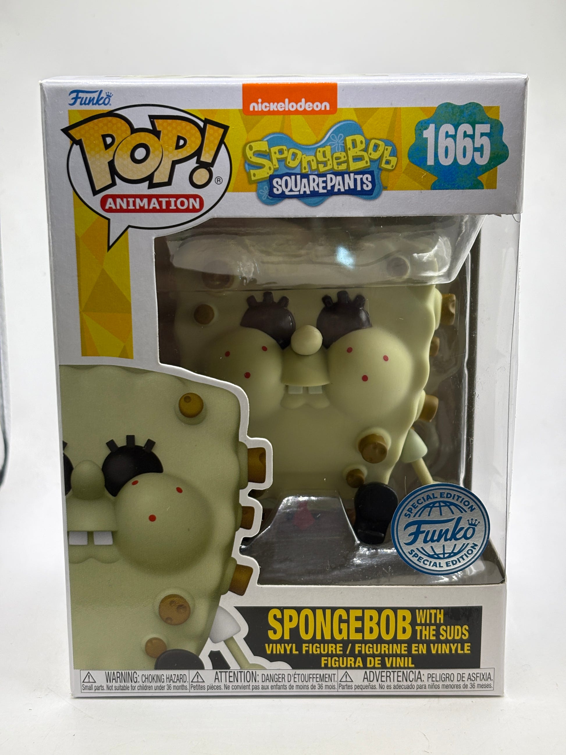 Funko POP! Animation Spongebob #1665 Spongebob with the Suds Vinyl Figure image 1