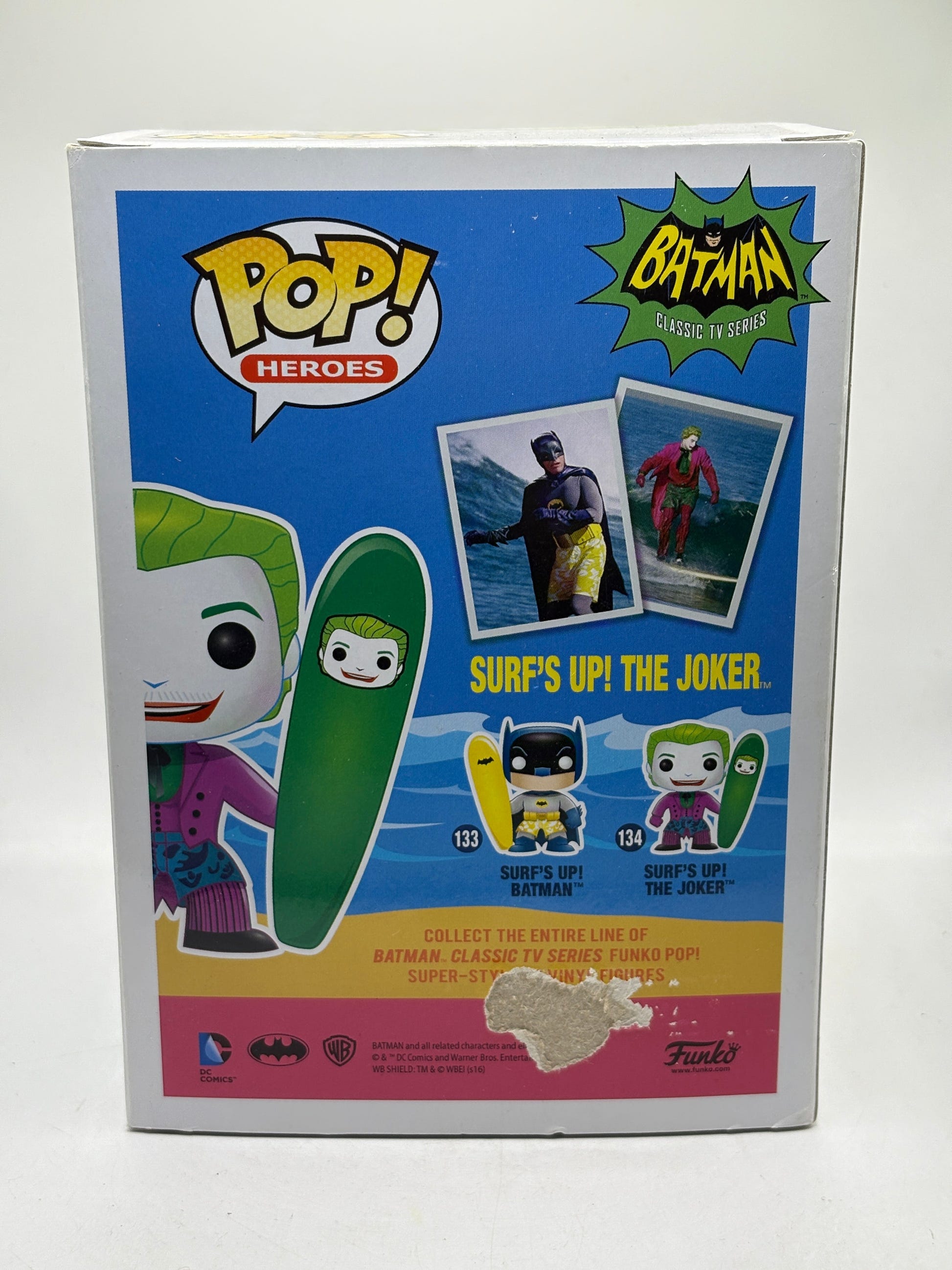 Funko POP! Heroes Batman Classic TV Series #134 Surfs Up! The Joker *Box Damage*, photo 9 image 9