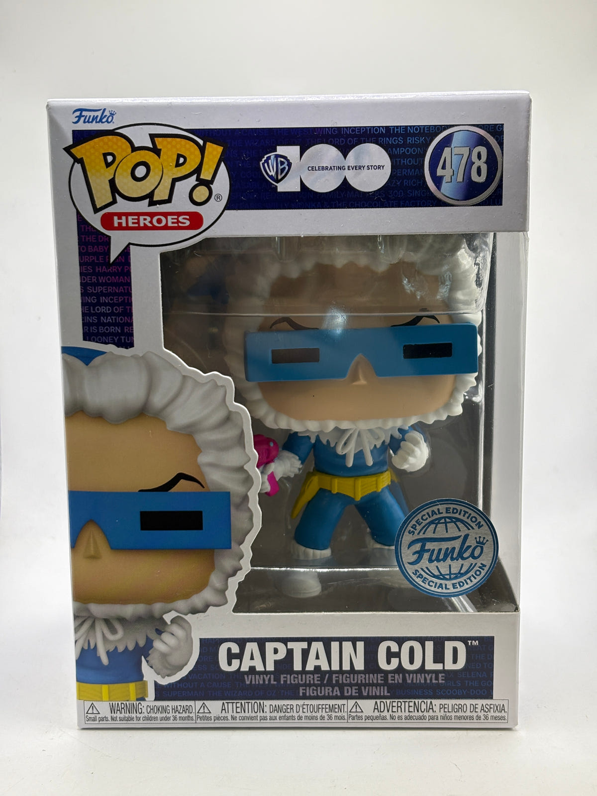 Funko POP! Heroes WB100 #478 Captain Cold Special Edition Vinyl Figure image 1