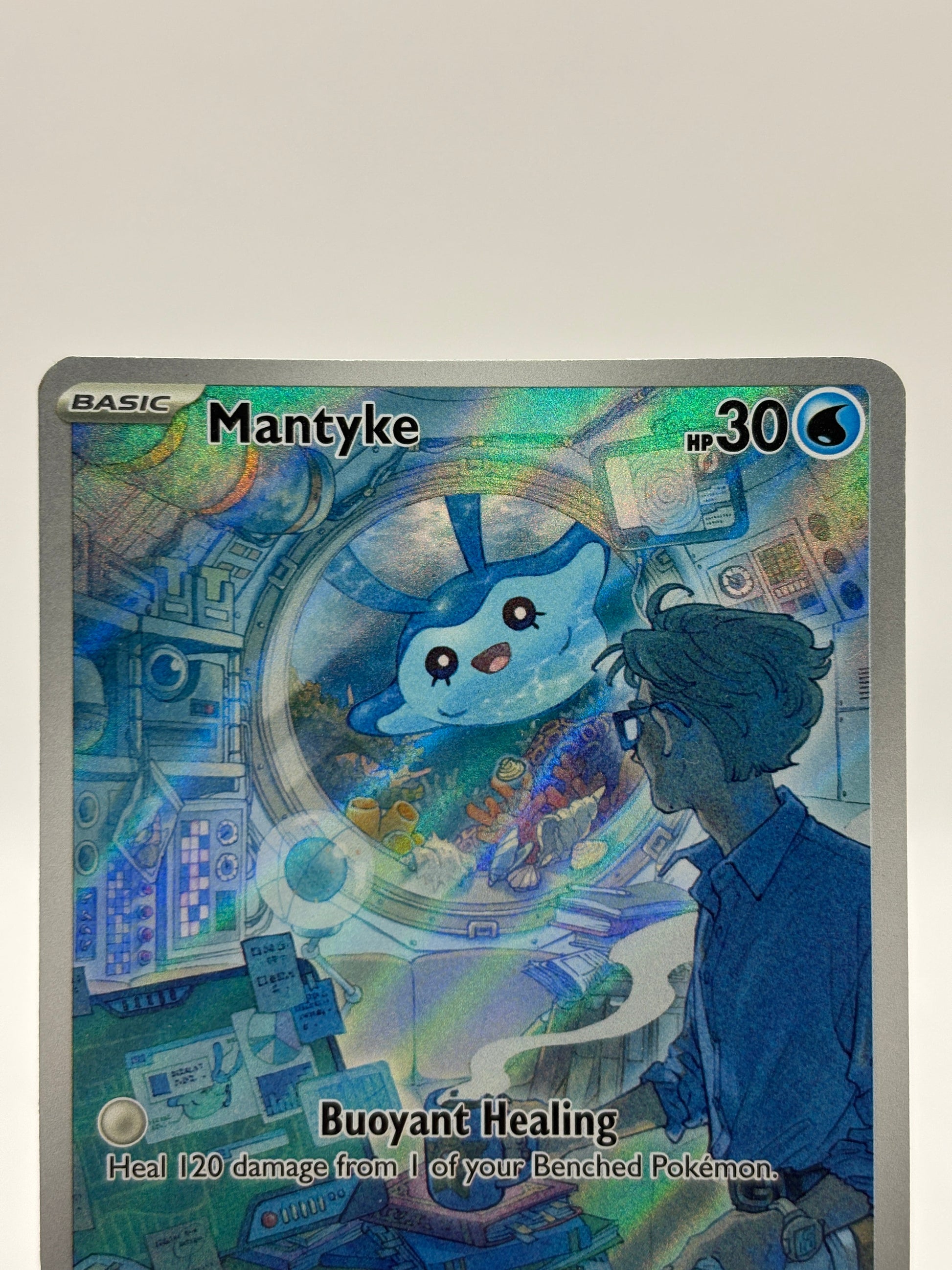 Pokemon TCG Paradox Rift - Mantyke 189/182 Illustration Rare LP FRENLY BRICKS - Open 7 Days