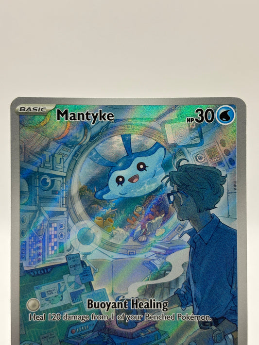 Pokemon TCG Paradox Rift - Mantyke 189/182 Illustration Rare LP FRENLY BRICKS - Open 7 Days