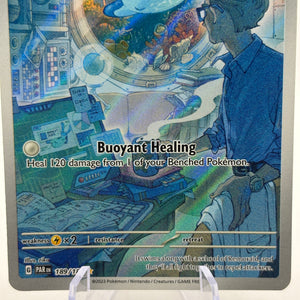 Pokemon TCG Paradox Rift - Mantyke 189/182 Illustration Rare LP FRENLY BRICKS - Open 7 Days