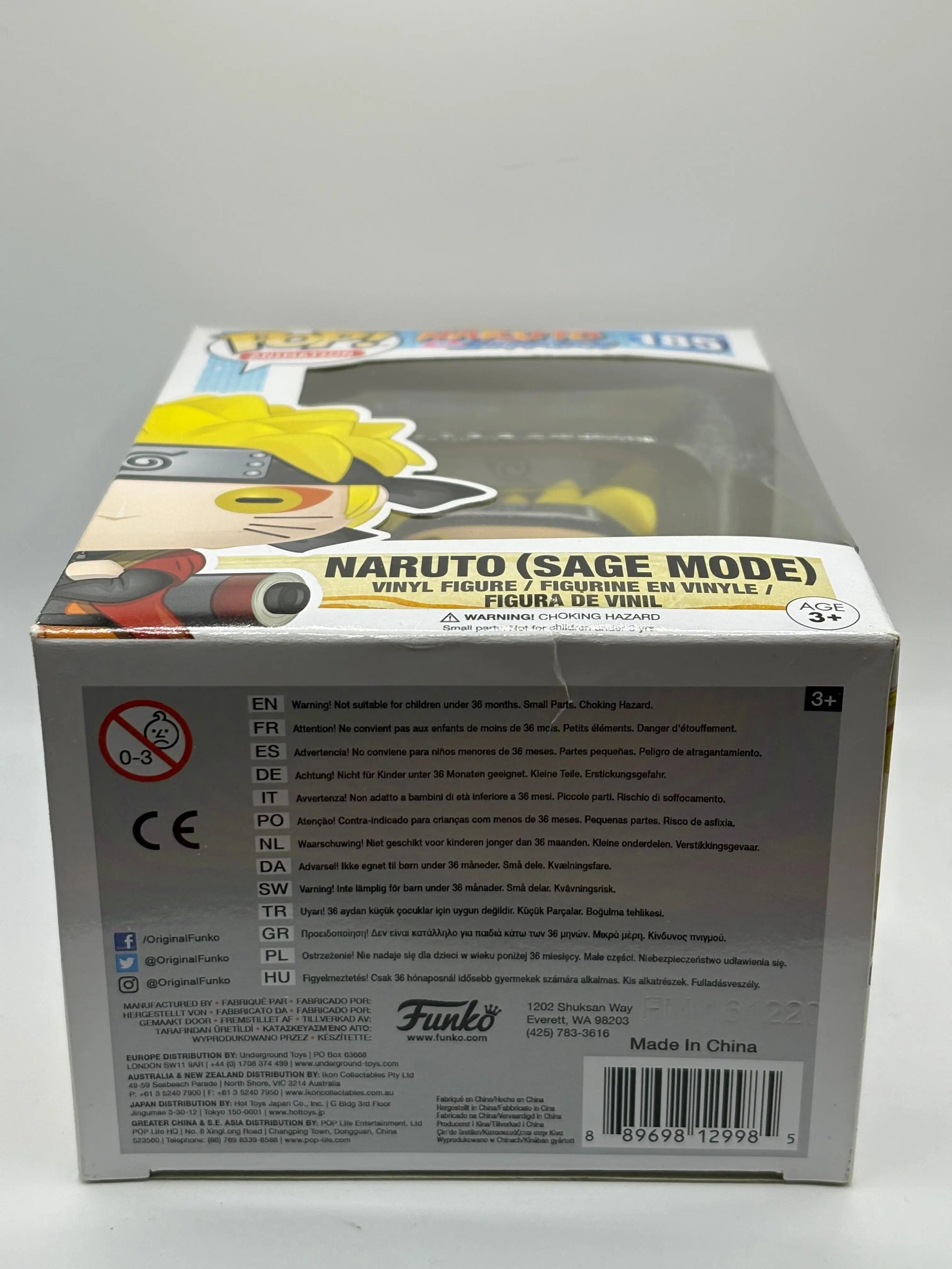 Funko POP! Animation Naruto Shippuden #185 Naruto Sage Mode FRENLY BRICKS - Open 7 Days