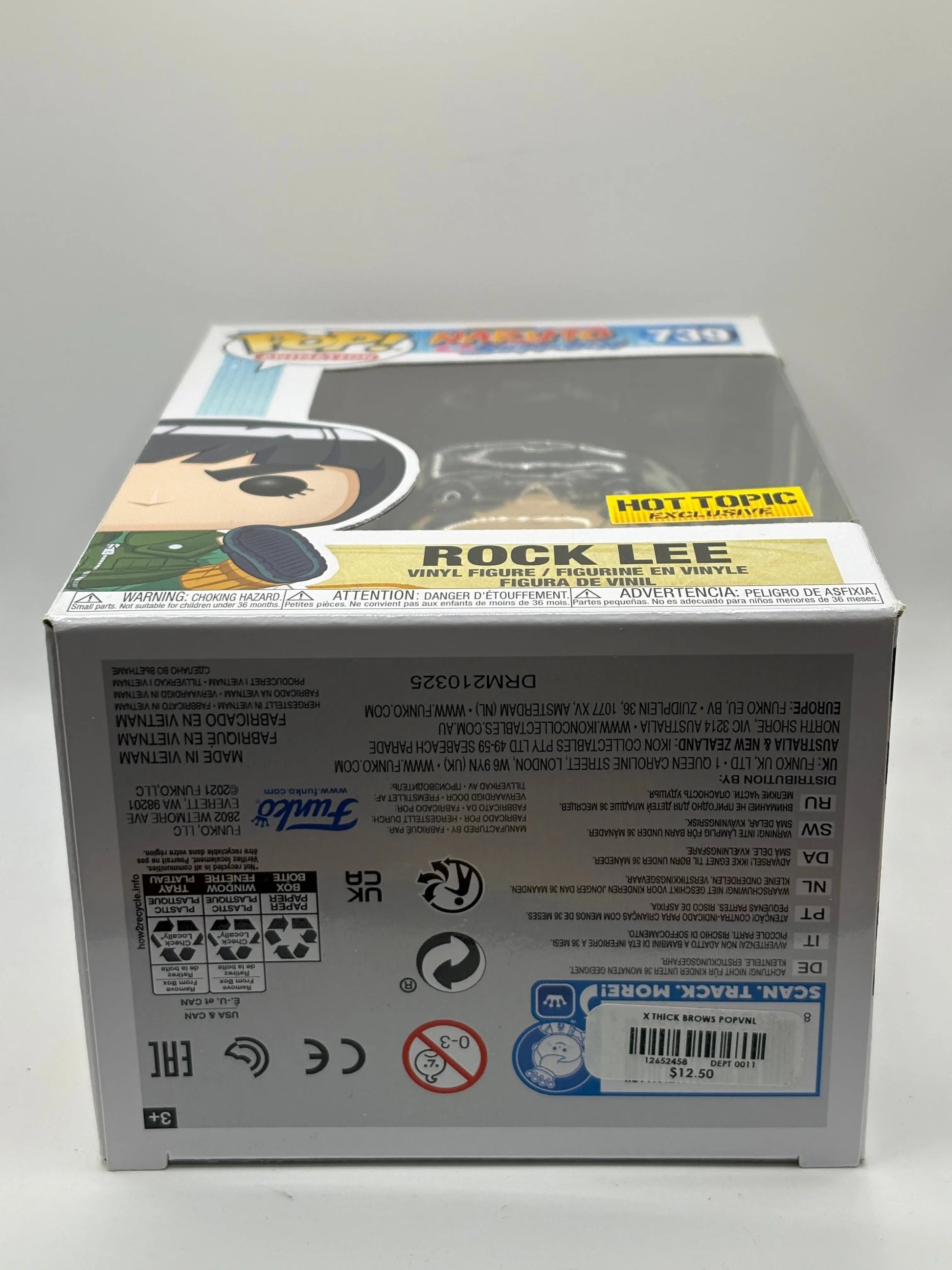 Funko POP! Animation Naruto Shippuden #739 Rock Lee Hot Topic Exclusive FRENLY BRICKS - Open 7 Days