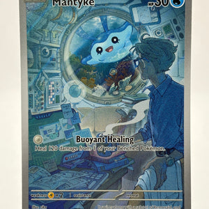 Pokemon TCG Paradox Rift - Mantyke 189/182 Illustration Rare NM (1) FRENLY BRICKS - Open 7 Days