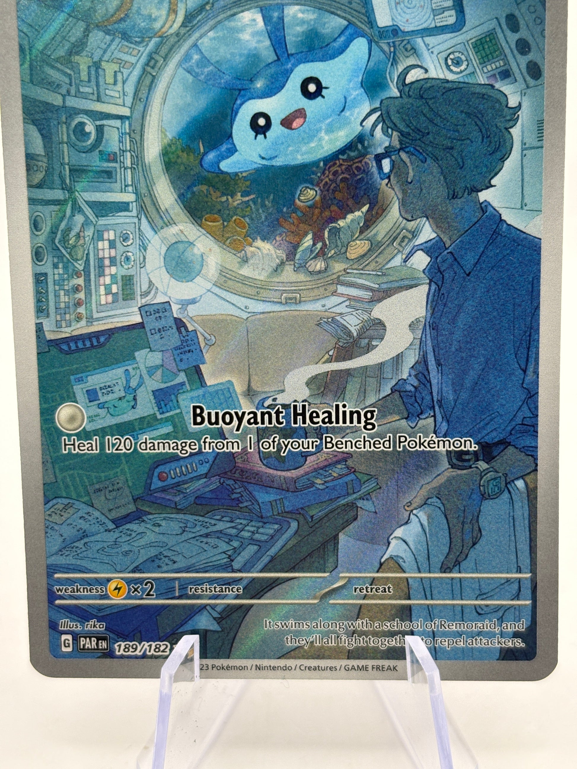 Pokemon TCG Paradox Rift - Mantyke 189/182 Illustration Rare NM (1) FRENLY BRICKS - Open 7 Days
