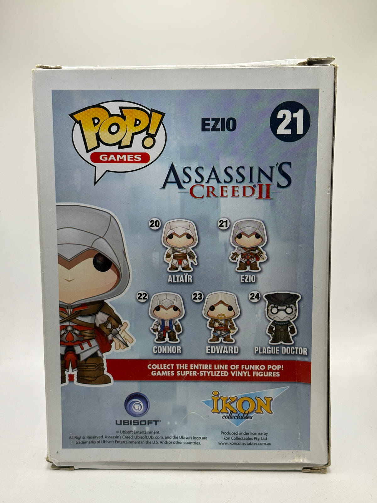 Funko POP! Games Assassin’s Creed II #21 Ezio Vinyl Figure 2013 Box DMG image 3