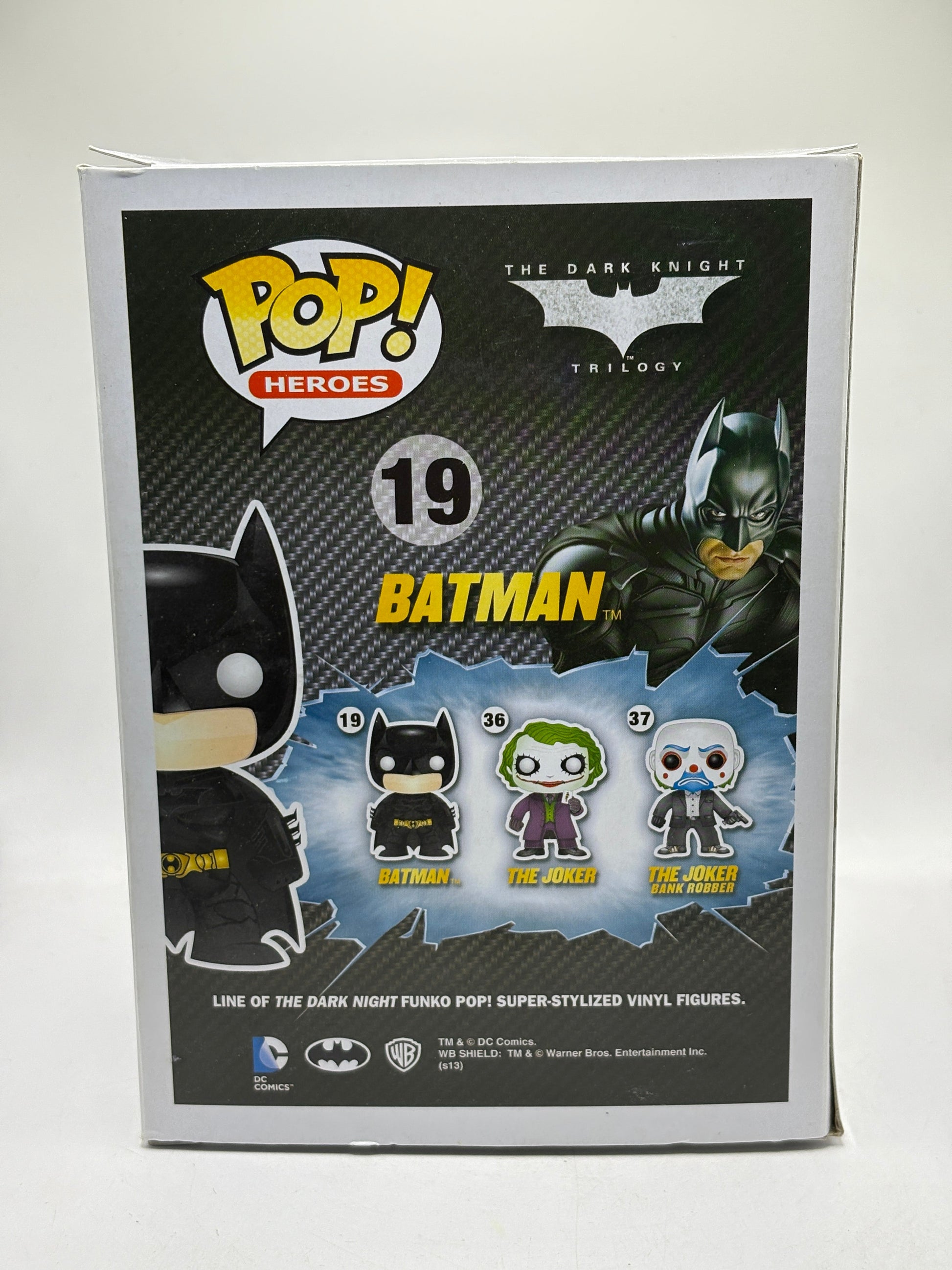 Funko POP! Heroes Batman Dark Knight #19 Batman 2013 *NO MOULD* FRENLY BRICKS - Open 7 Days