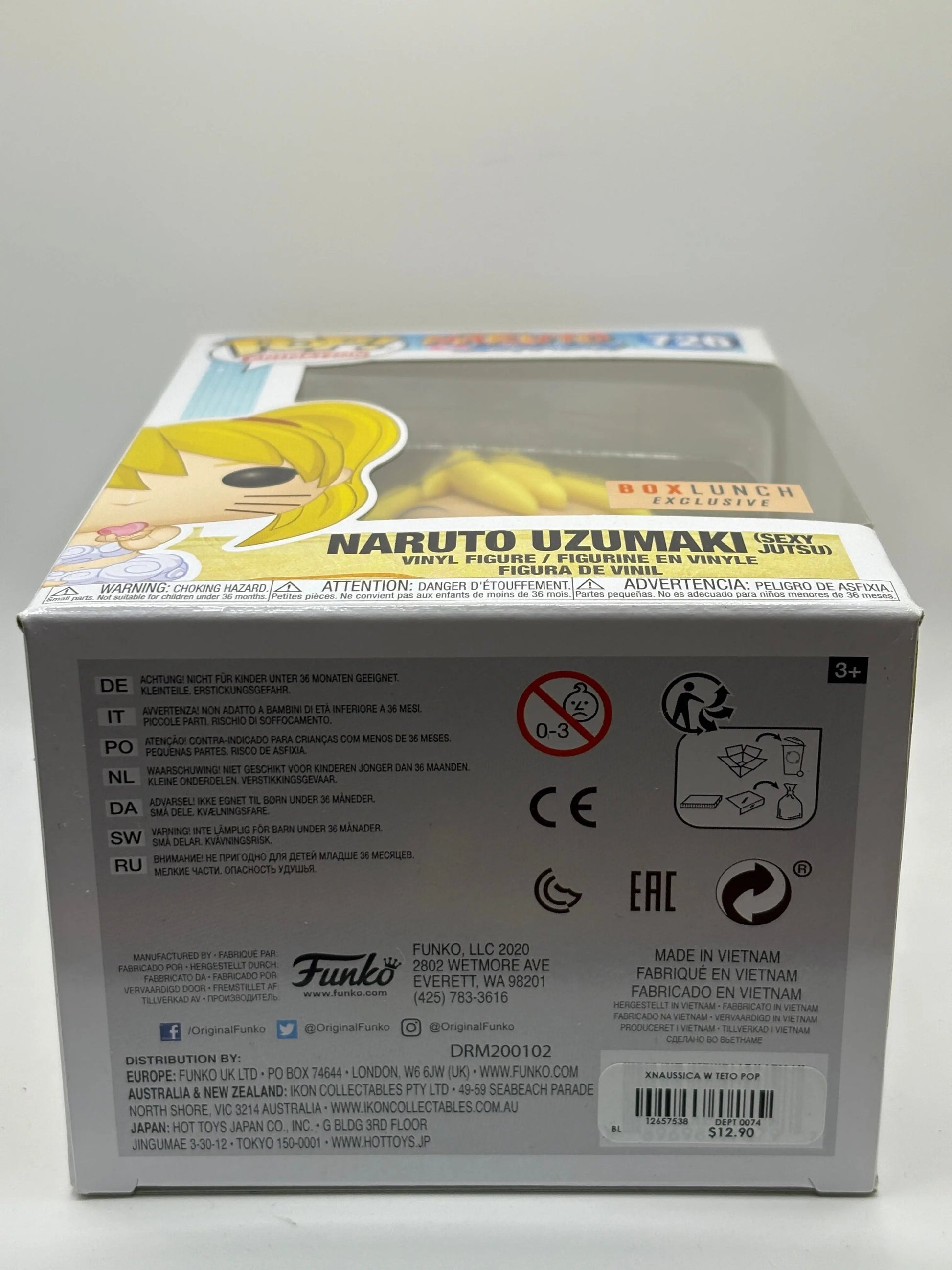 Funko POP! Animation Naruto Shippuden #726 Naruto Uzumaki Sexy Jutsu Boxlunch FRENLY BRICKS - Open 7 Days