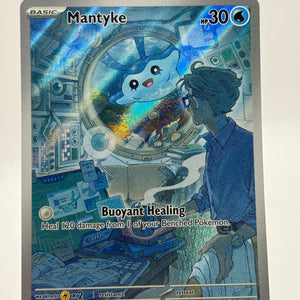 Pokemon TCG Paradox Rift - Mantyke 189/182 Illustration Rare NM (1) FRENLY BRICKS - Open 7 Days
