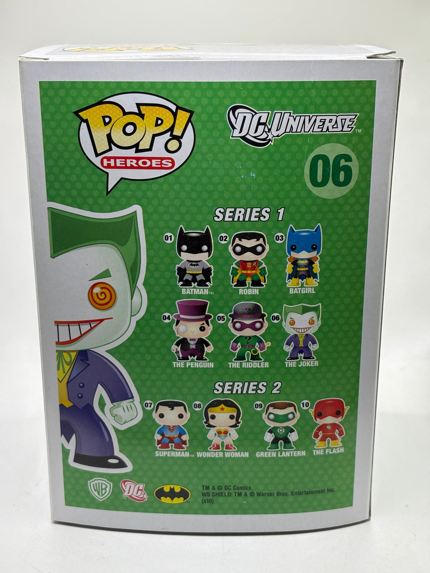 Funko POP! Heroes DC Universe #06 The Joker 2014 *NO MOULD* FRENLY BRICKS - Open 7 Days