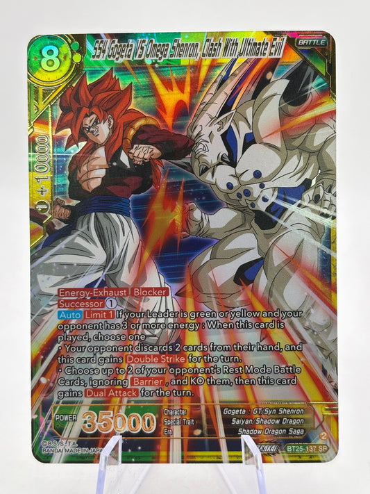 Dragon Ball Super Masters - SS4 Gogeta vs Omega Shenron BT25-137 SR NM FRENLY BRICKS - Open 7 Days