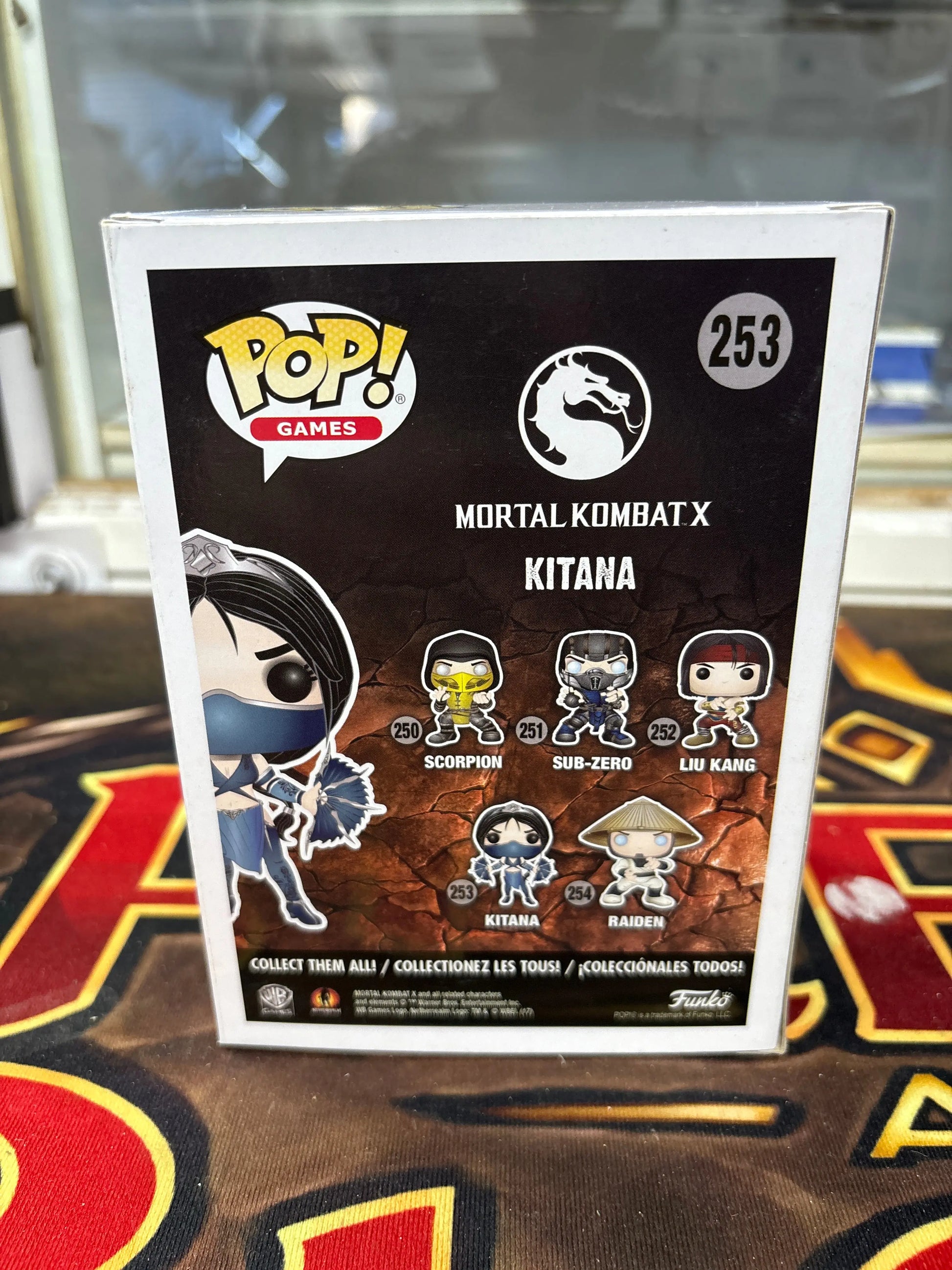 FUNKO POP Figure Games Mortal Kombat X - Kitana #253 FRENLY BRICKS - Open 7 Days