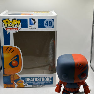 Funko POP! Heroes DC Comics #49 Deathstroke 2014 *NO MOULD* FRENLY BRICKS - Open 7 Days