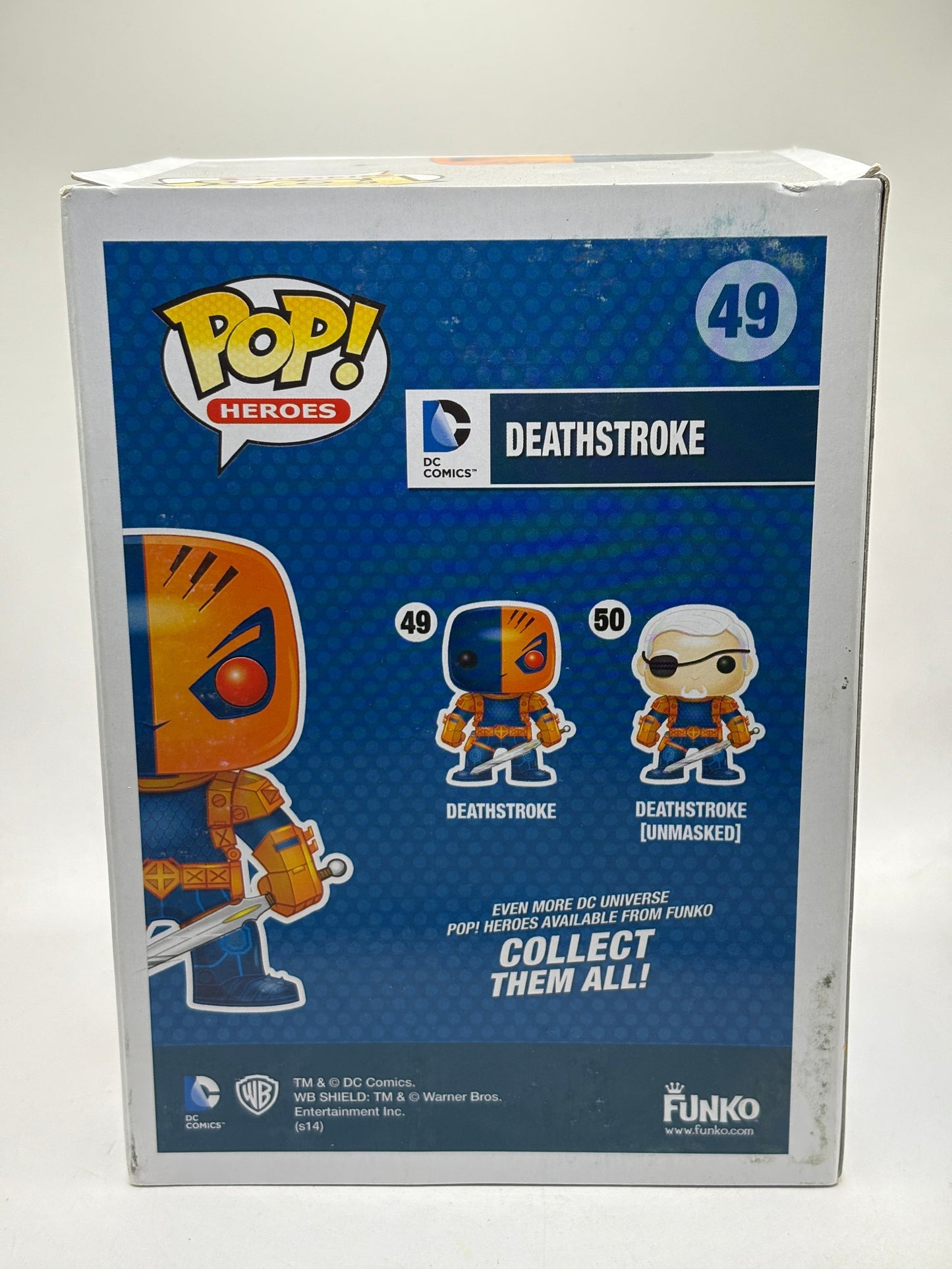 Funko POP! Heroes DC Comics #49 Deathstroke 2014 *NO MOULD* FRENLY BRICKS - Open 7 Days
