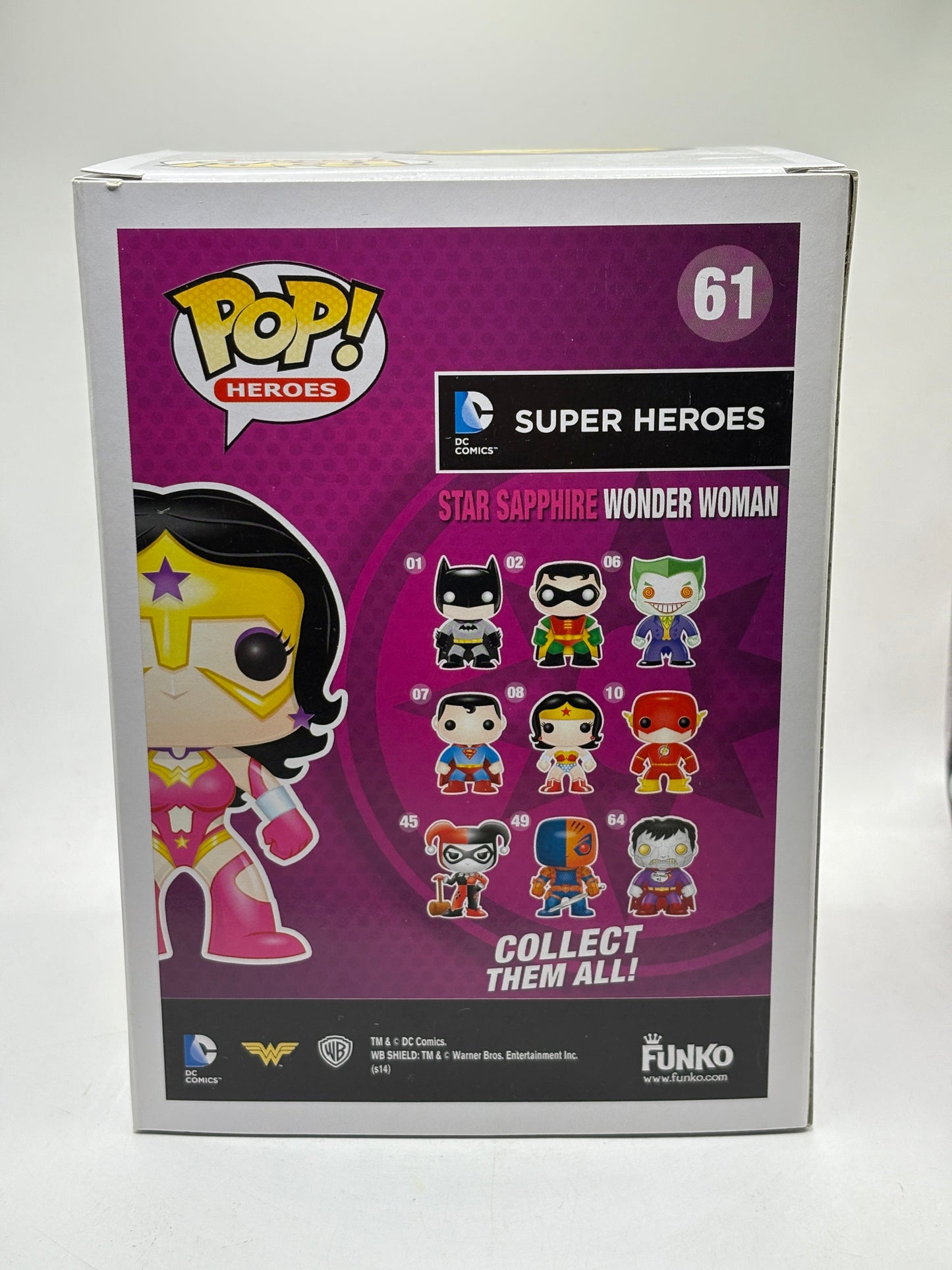 Funko POP! Heroes DC Super Heroes #61 Star Sapphire Wonder Woman 2014 FRENLY BRICKS - Open 7 Days